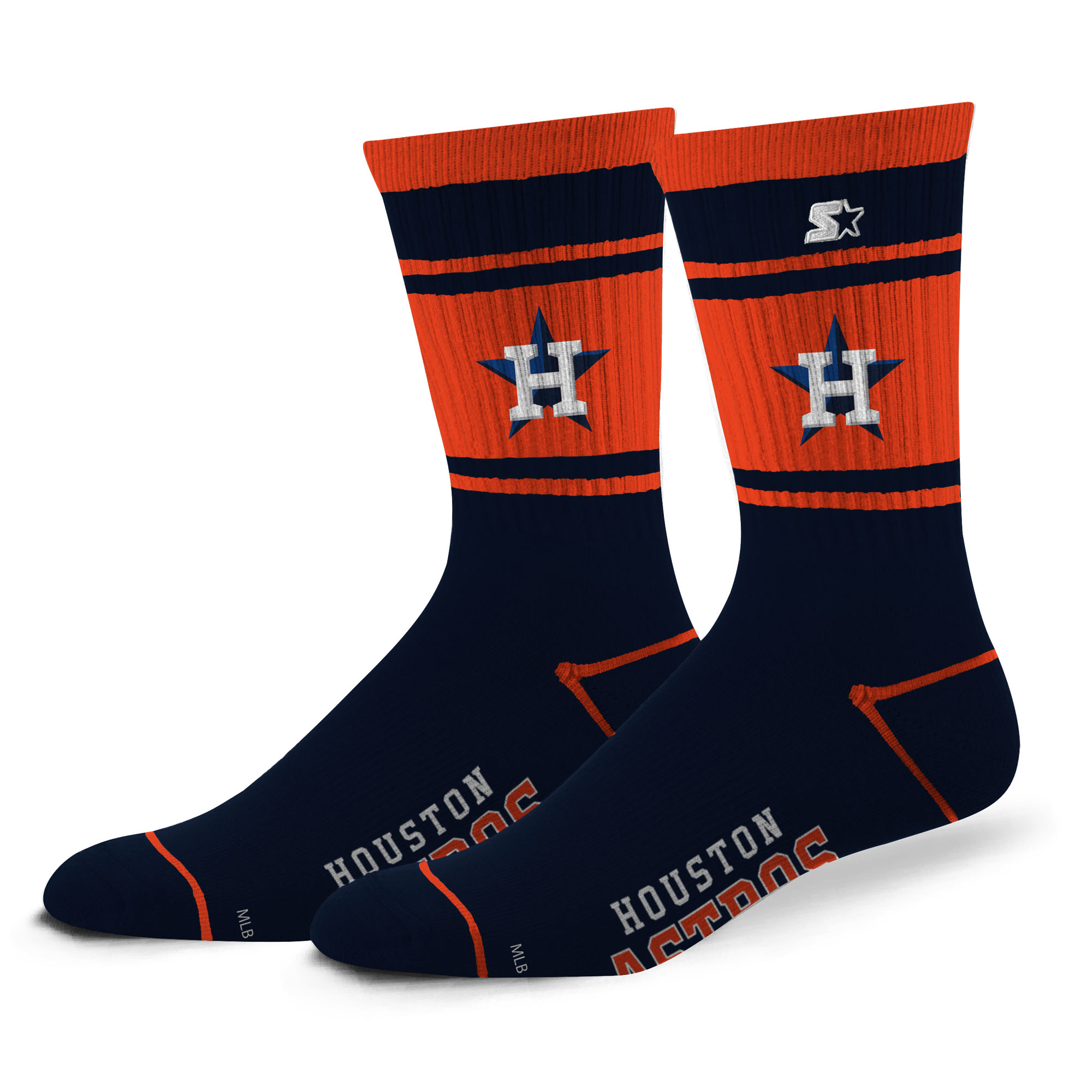 Unisex Starter Houston Astros Billboard Crew Socks Houston Astros Fan Edition