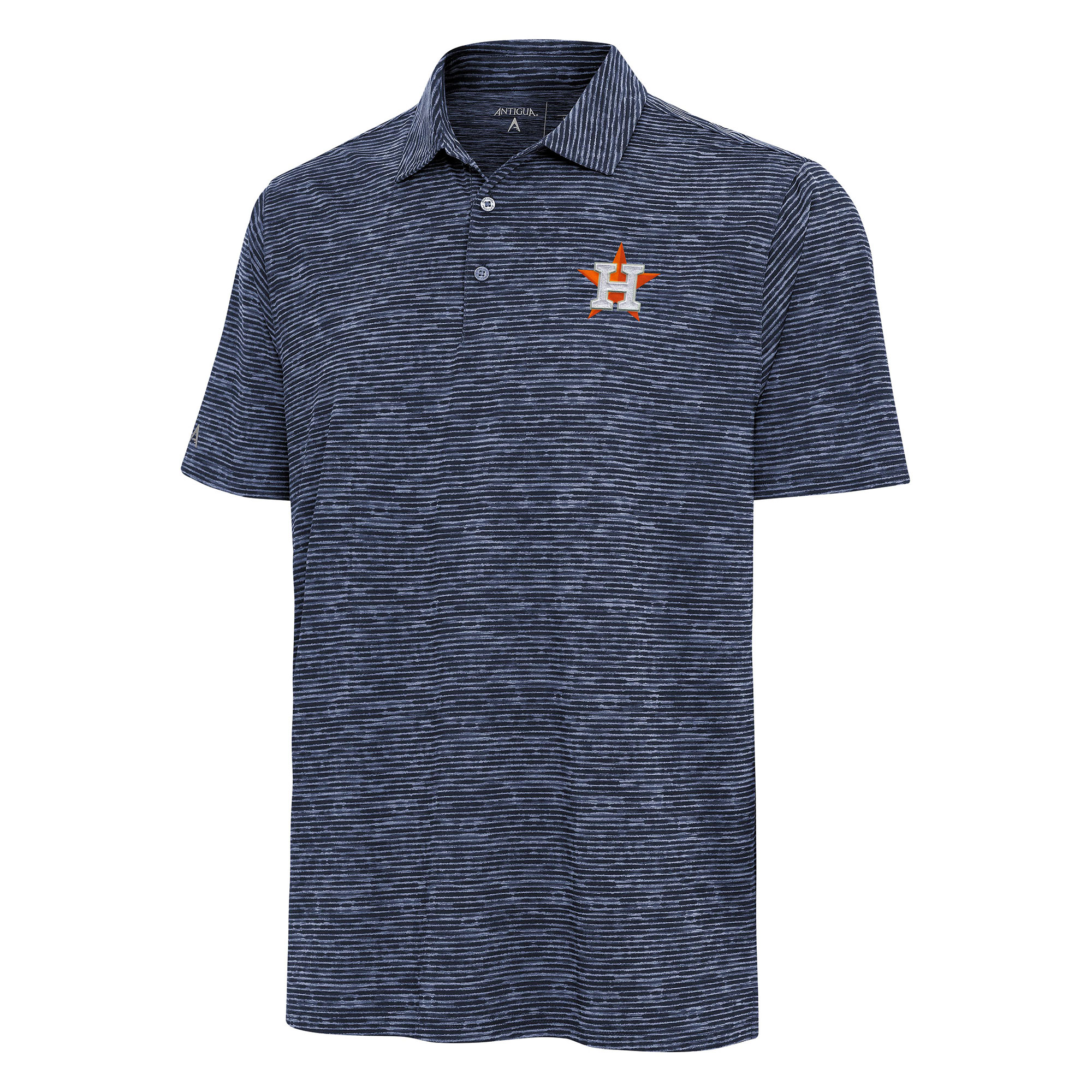 Men’s Antigua Heather Navy Houston Astros Static Polo Houston Astros Fan Edition
