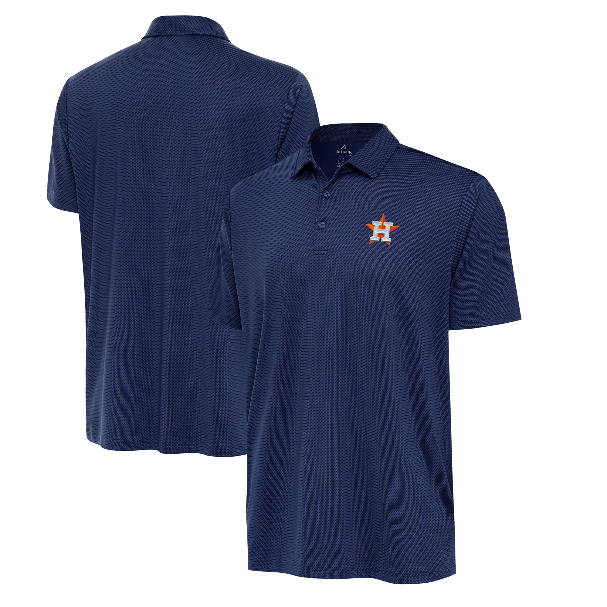 Men’s Antigua Navy Houston Astros Eclipse Polo Houston Astros Fan Edition
