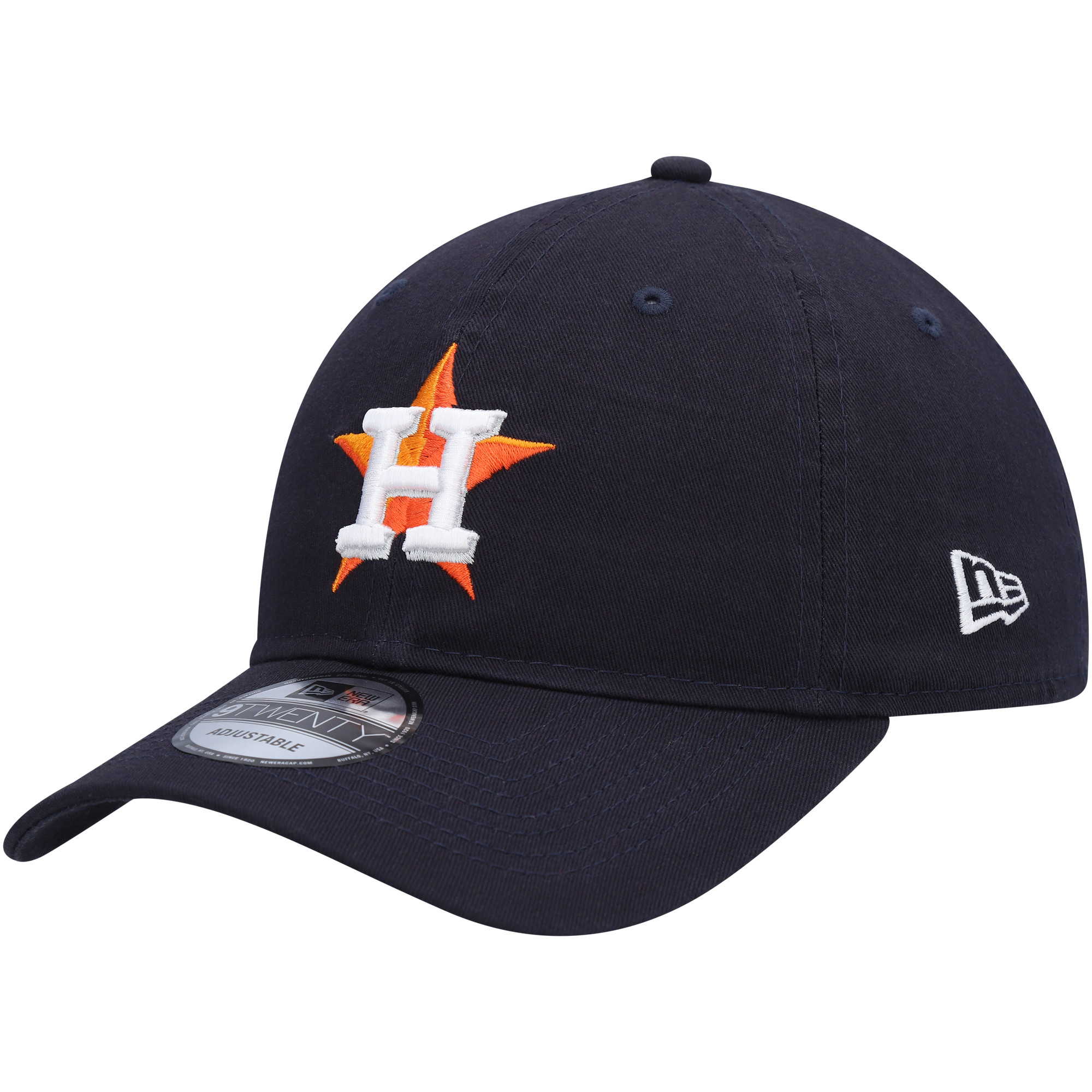 Men’s New Era Navy Houston Astros Logo Replica Core Classic 9TWENTY Adjustable Hat Houston Astros Fan Edition