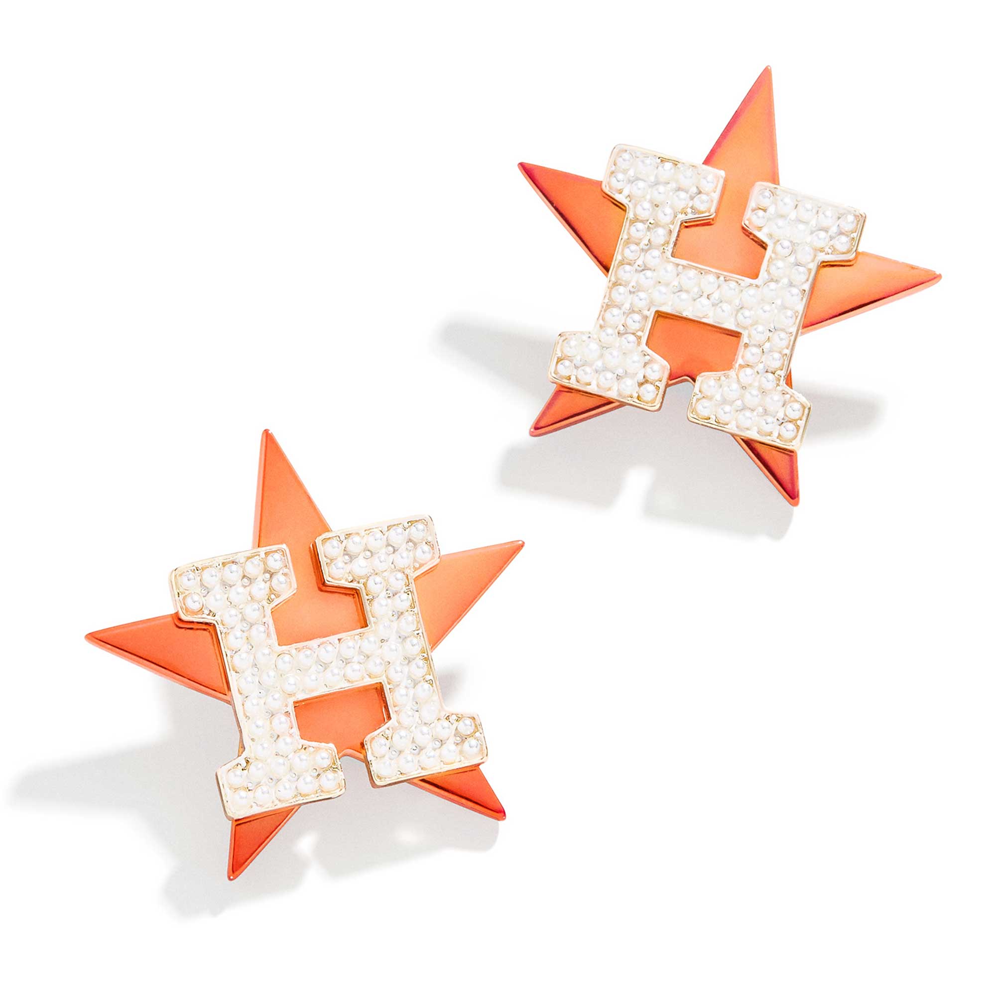 BaubleBar Houston Astros Statement Stud Earrings Houston Astros Fan Edition
