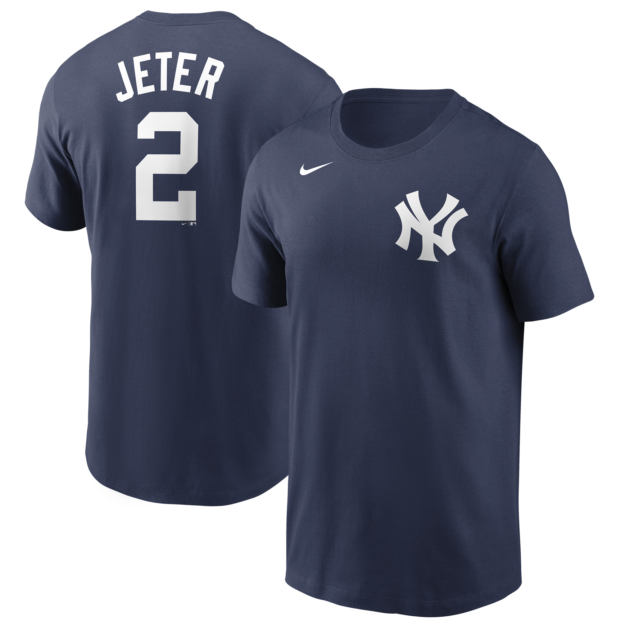 Men’s Nike Derek Jeter Navy New York Yankees Name & Number T-Shirt