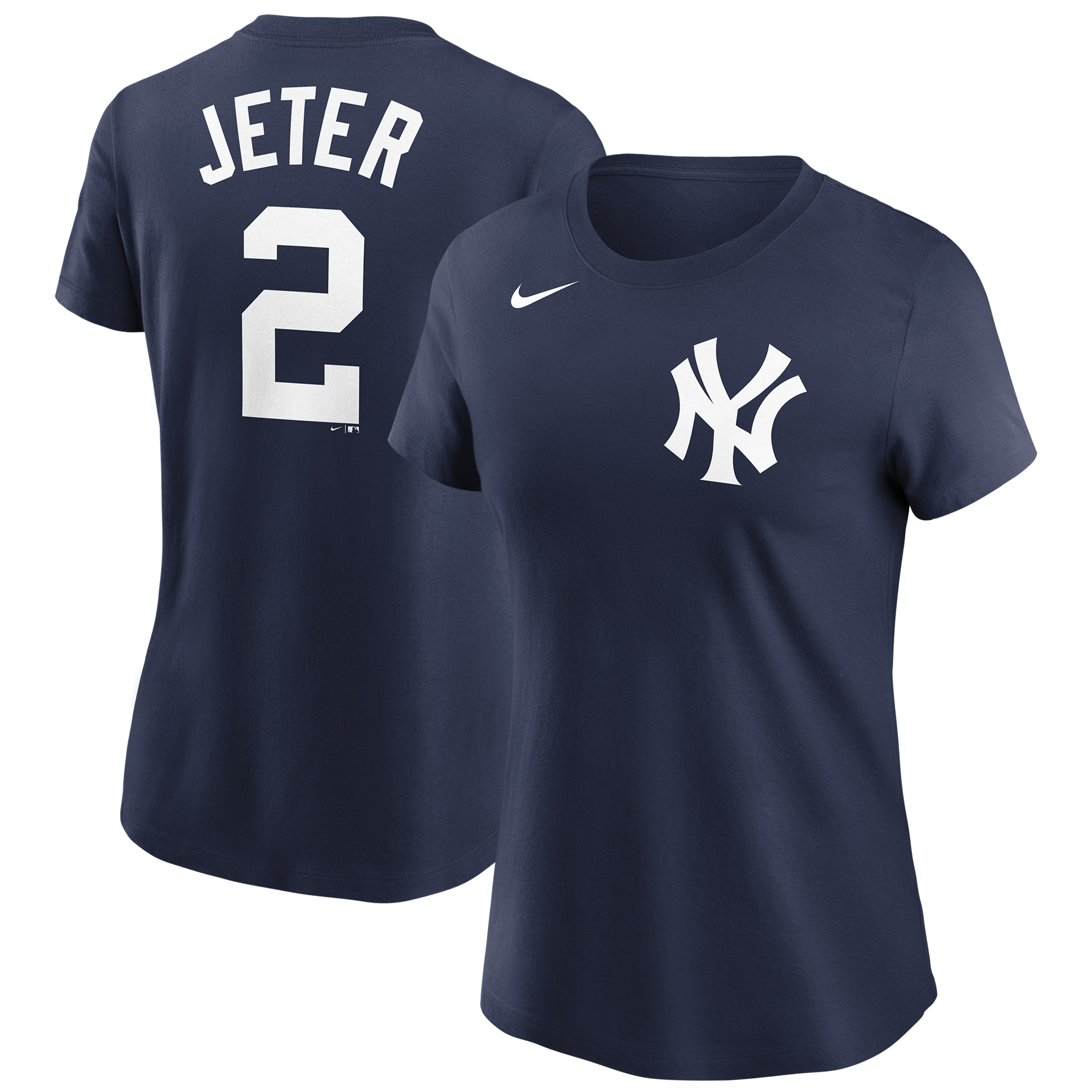 Women’s Nike Derek Jeter Navy New York Yankees Name & Number T-Shirt