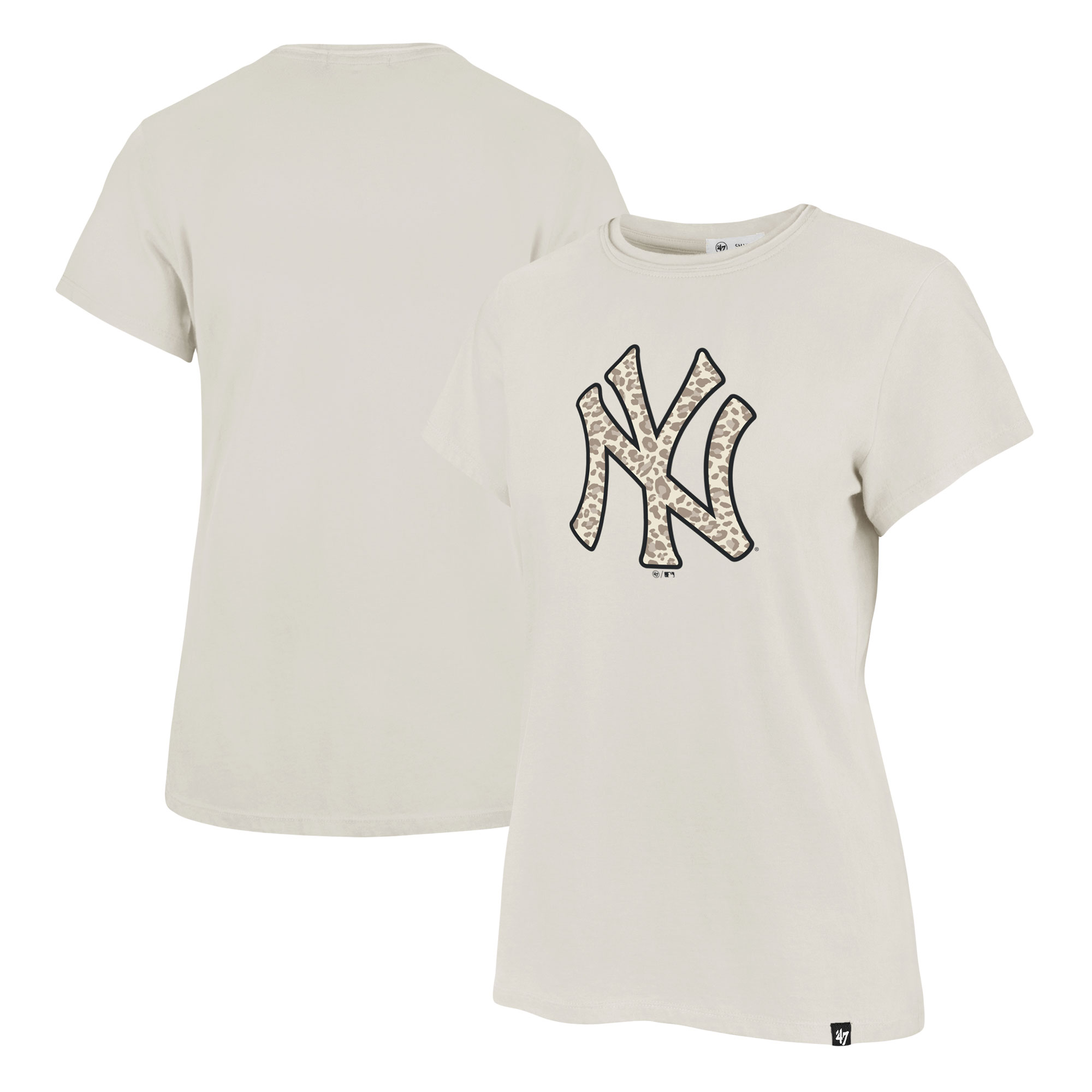 Women’s ’47 Oatmeal New York Yankees Panthera Frankie T-shirt