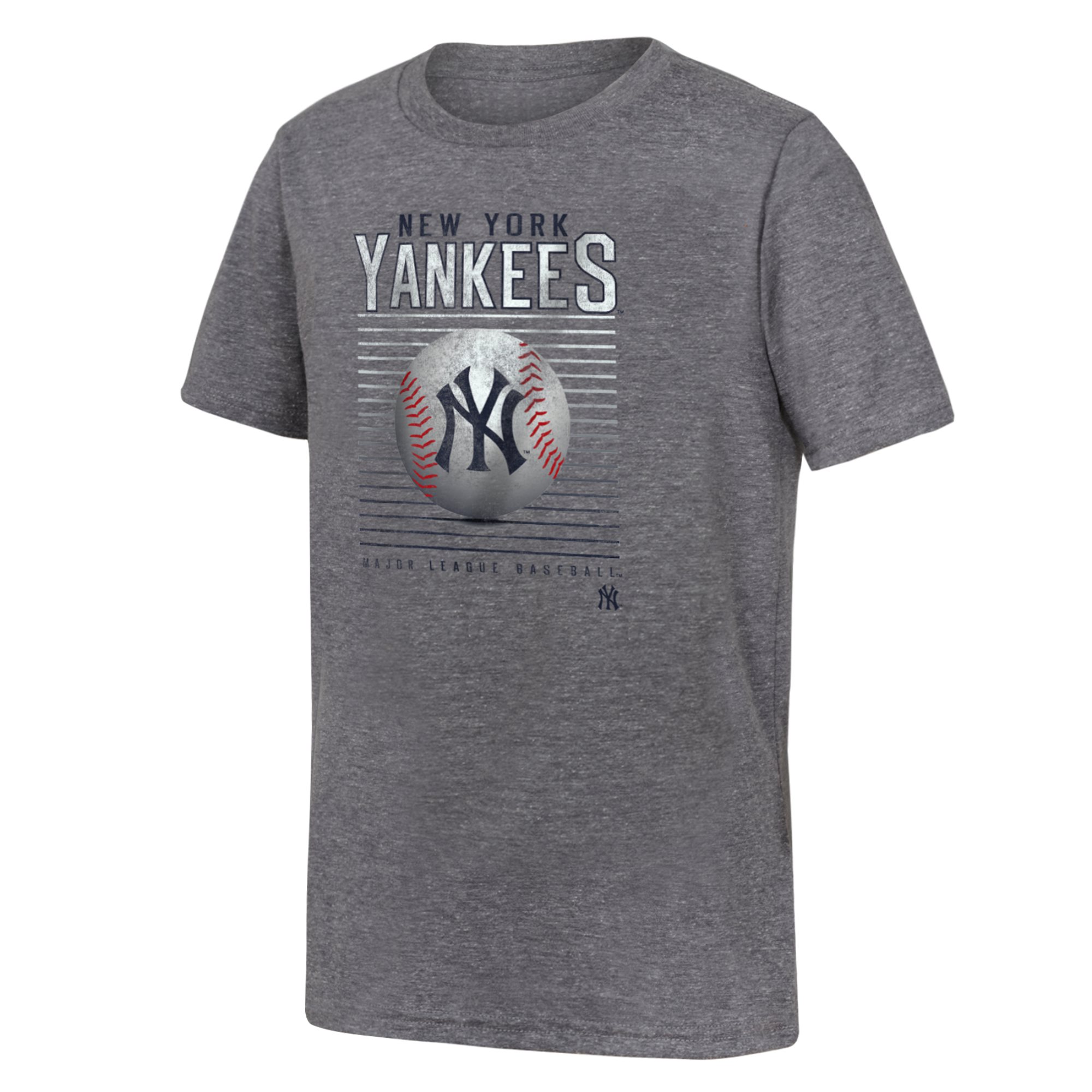 Youth Fanatics Gray New York Yankees Relief Pitcher Tri-Blend T-Shirt