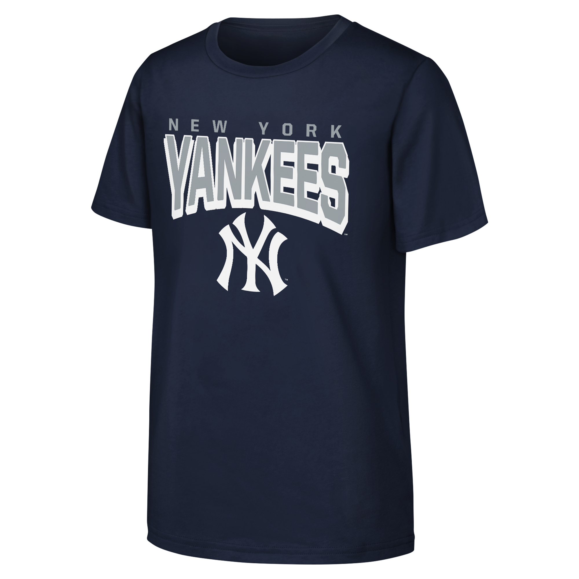 Youth Navy New York Yankees On The Block T-Shirt