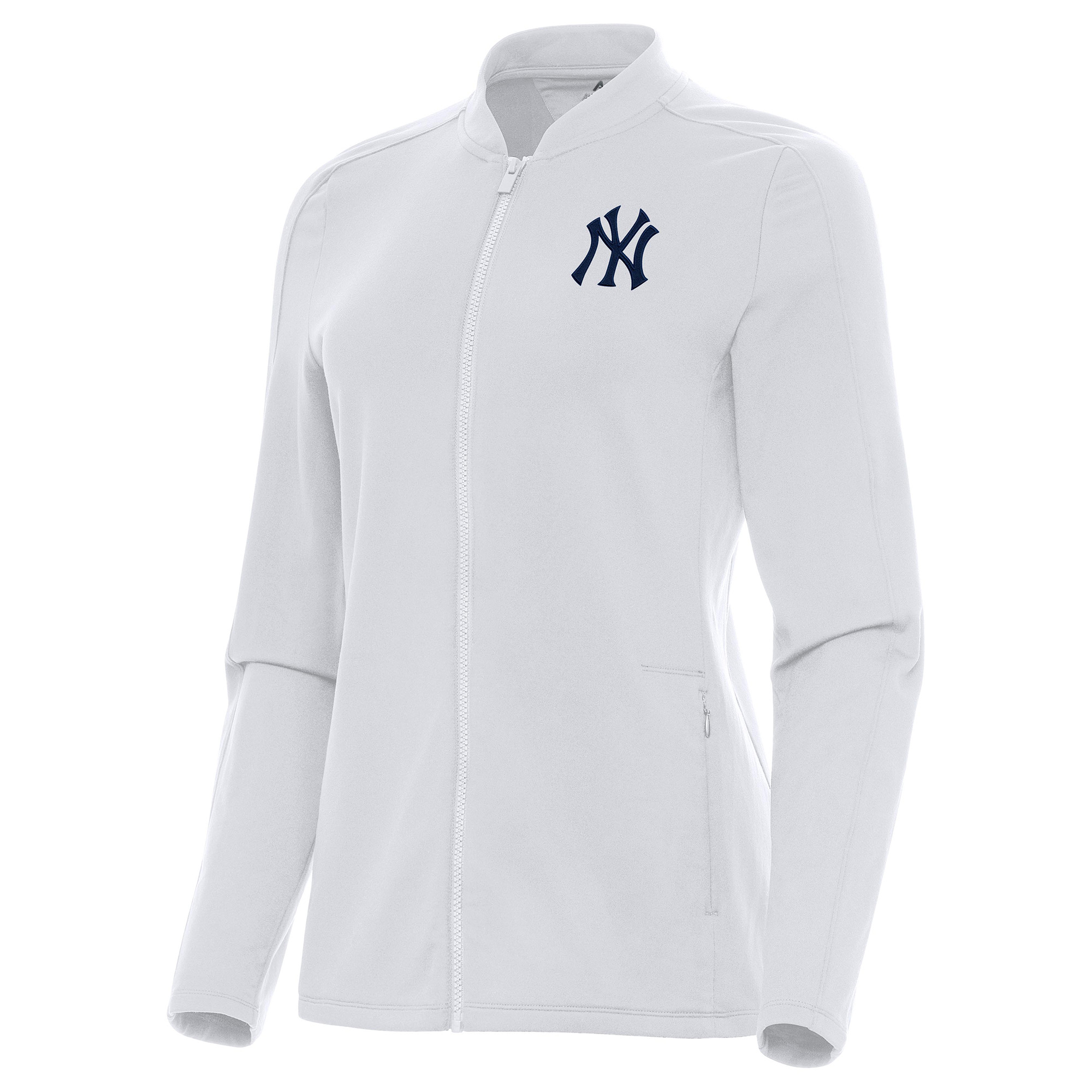 Women’s Antigua White New York Yankees Continual Full-Zip Jacket