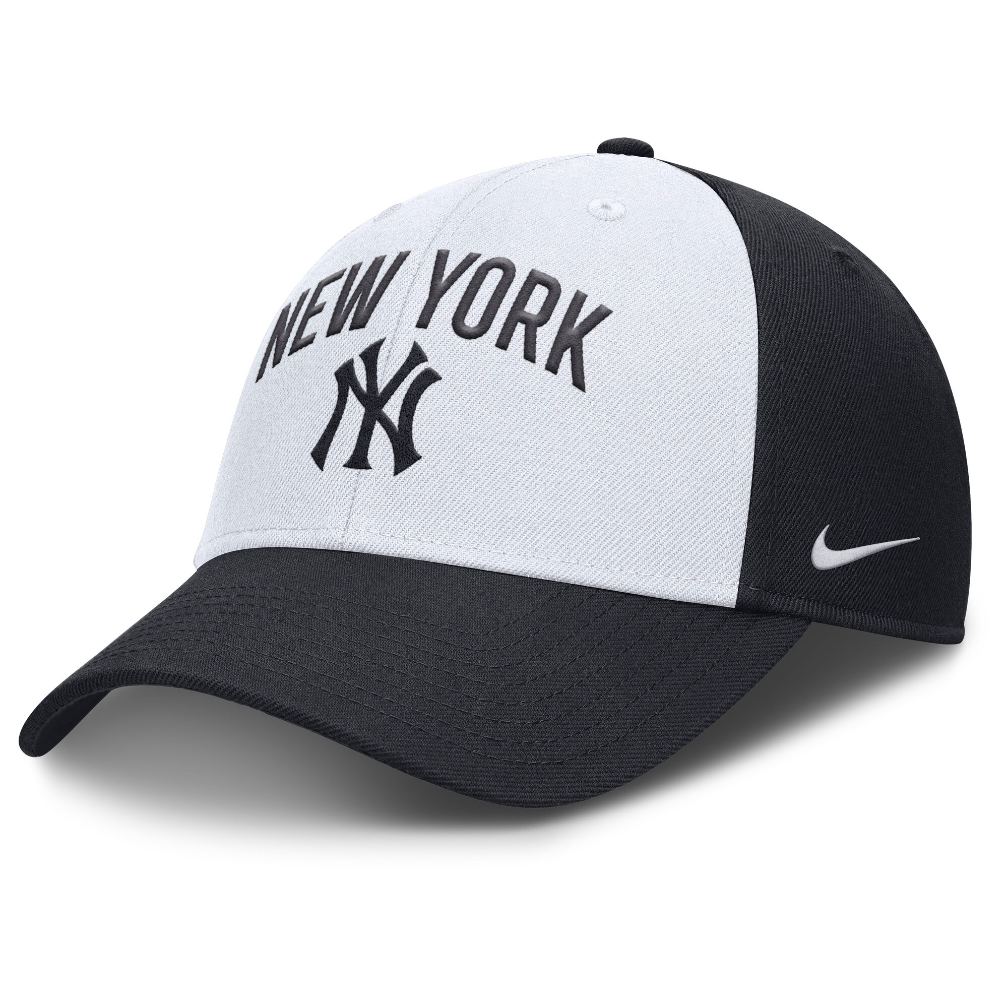 Men’s Nike White/Navy New York Yankees Club Performance Adjustable Hat