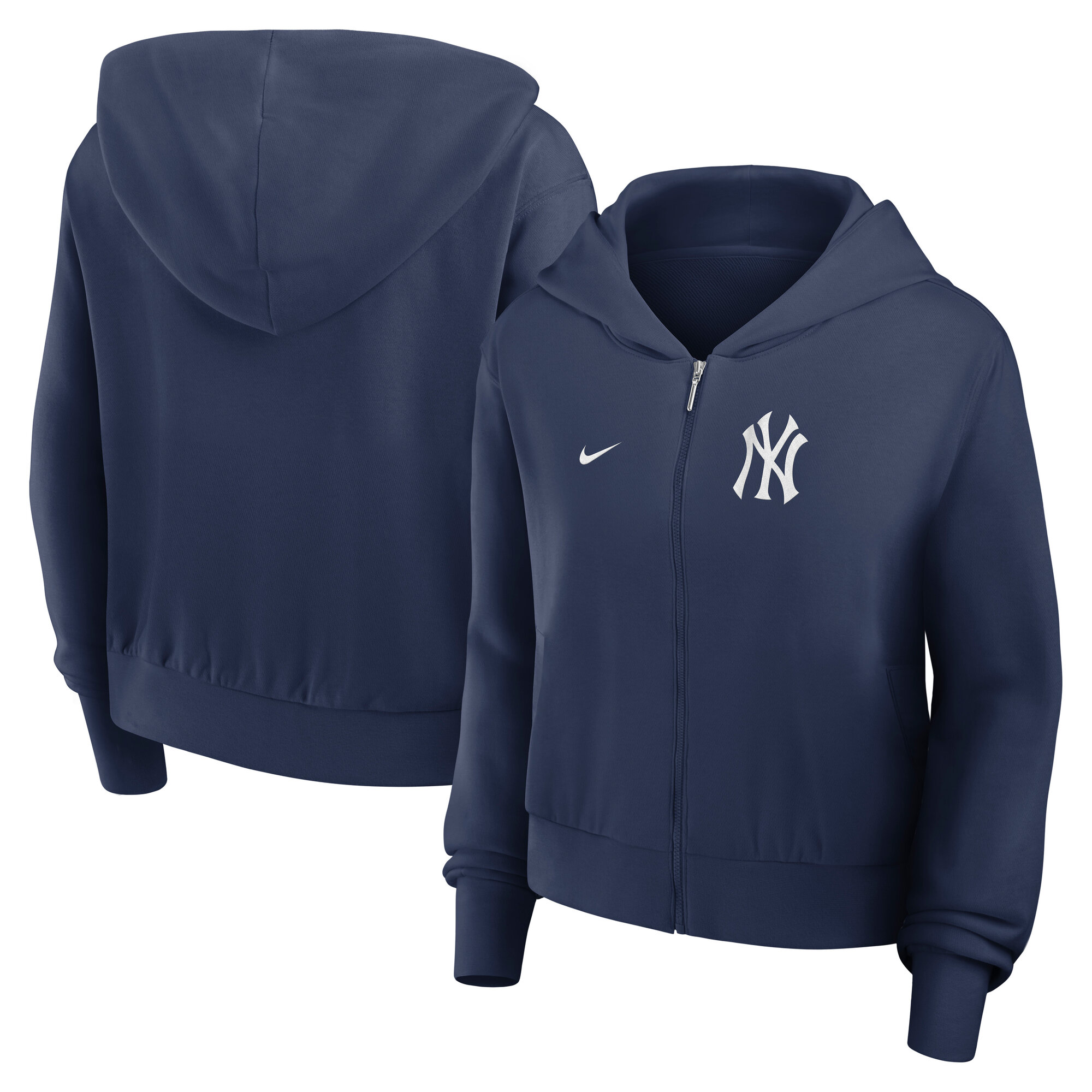 Sudadera ligera con cremallera completa Nike de los New York Yankees – Mujer