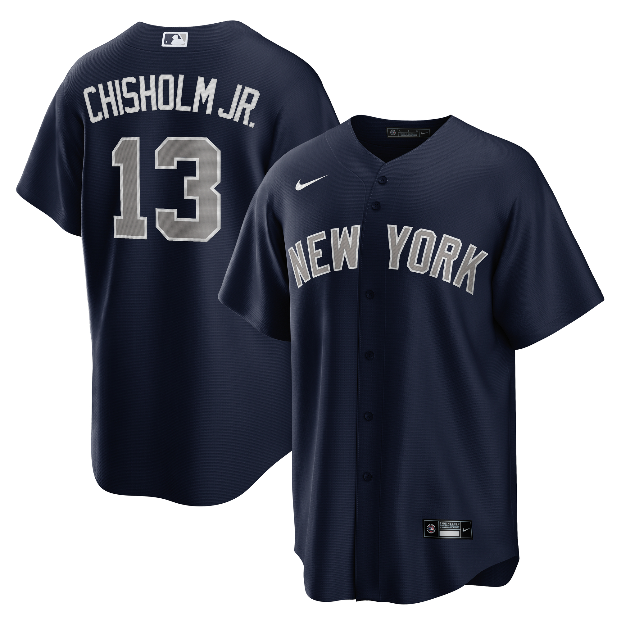 Men’s Nike Jazz Chisholm Jr. Navy New York Yankees Alternate, 1st Replica Player Jersey