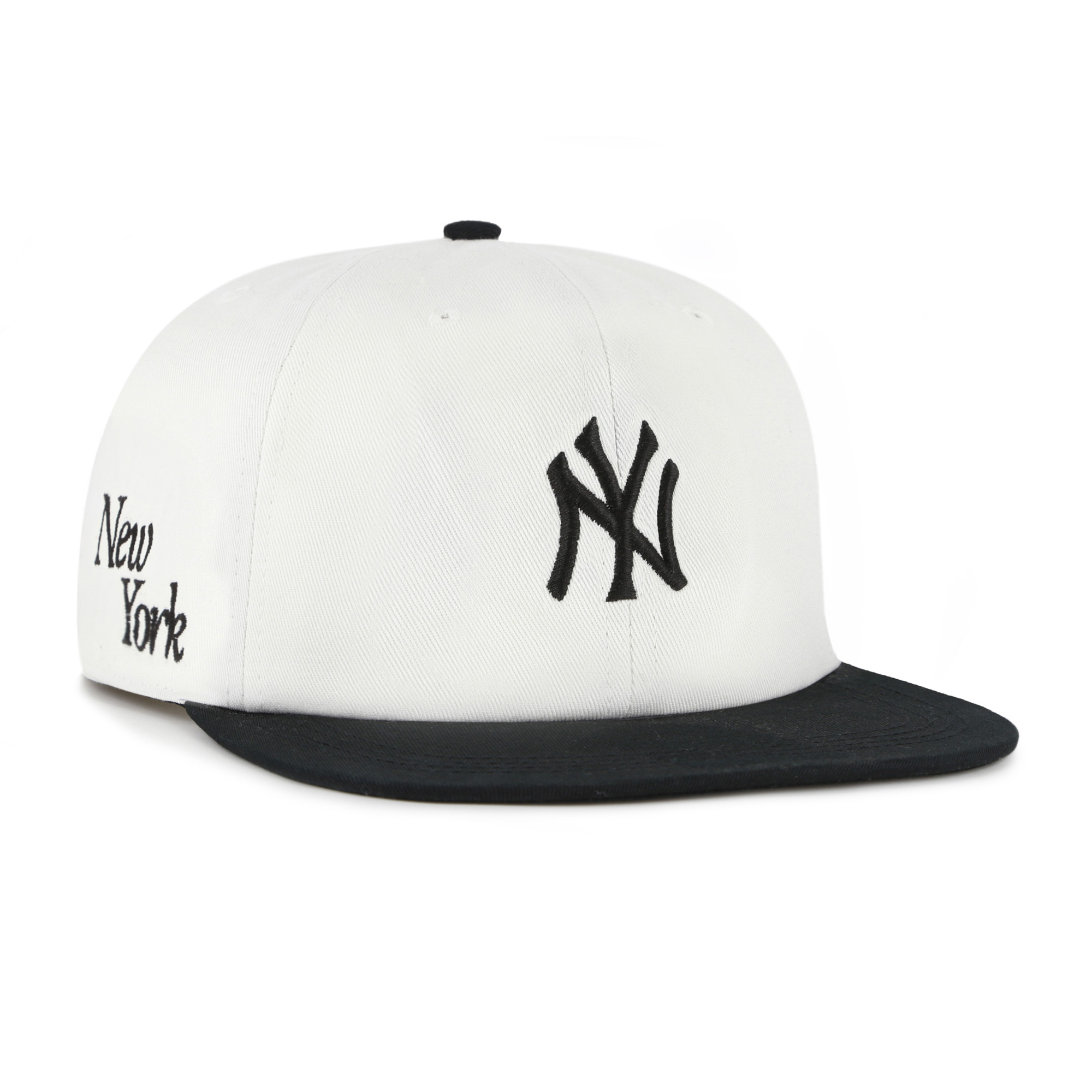 Men’s ’47 White/Black New York Yankees Foundation Captain Snapback Hat