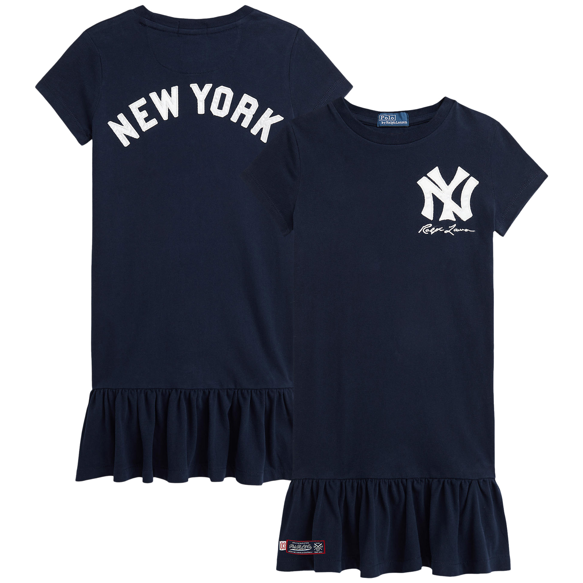 Preschool Polo Ralph Lauren Navy Yankees Dress