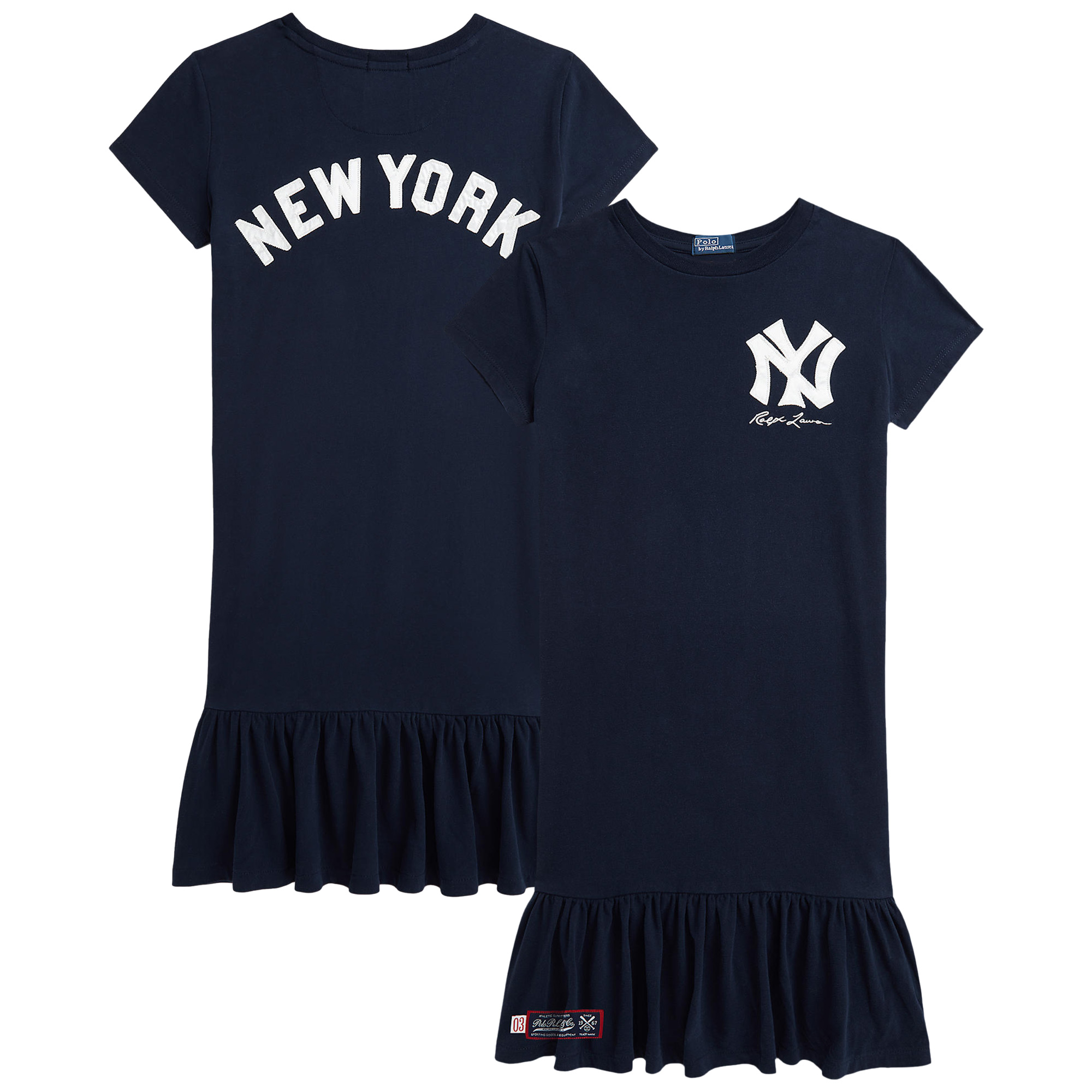Youth Polo Ralph Lauren Navy Yankees Dress