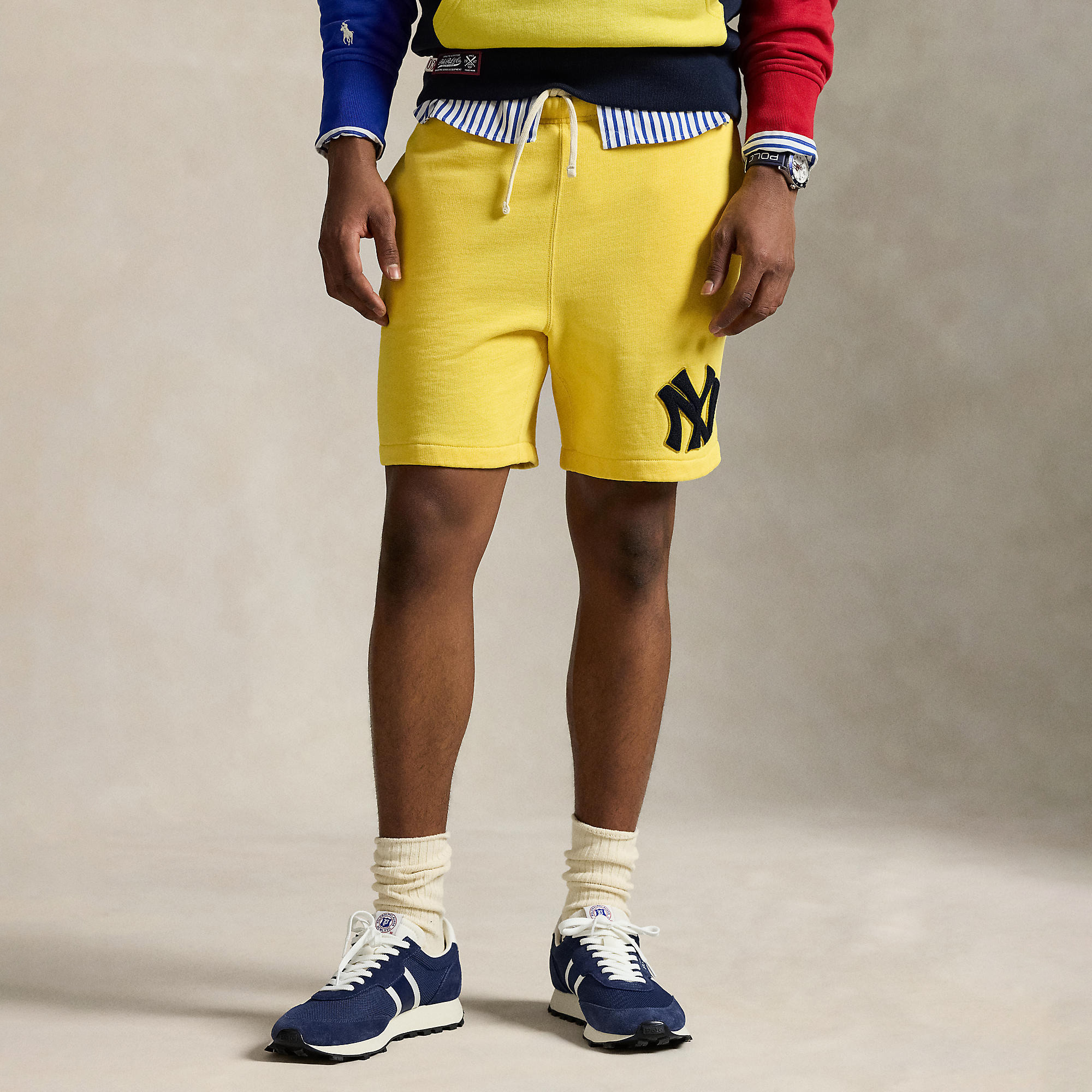 Polo Ralph Lauren Yellow Yankees Fleece Shorts