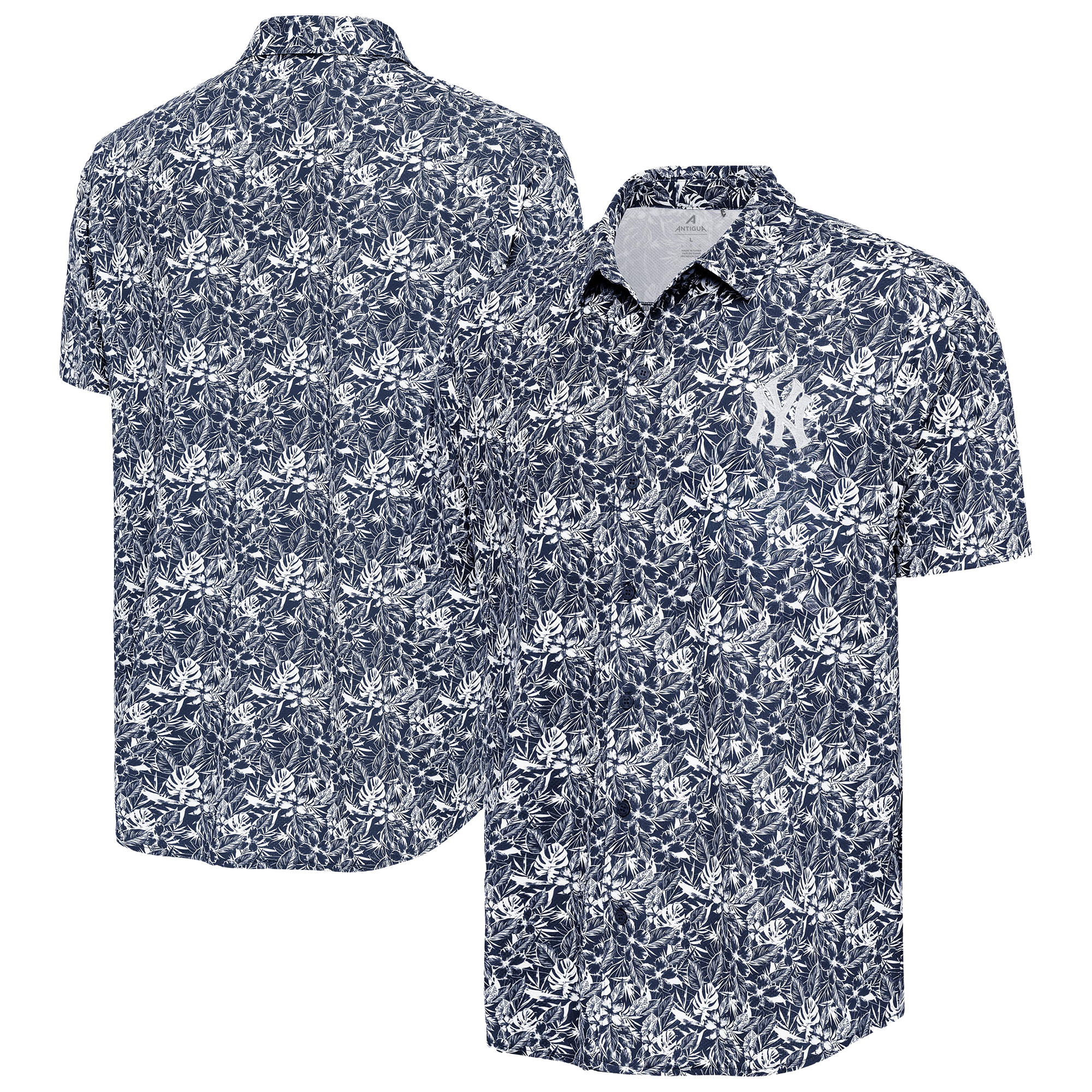 Men’s Antigua Navy New York Yankees Resort Button-Up Shirt