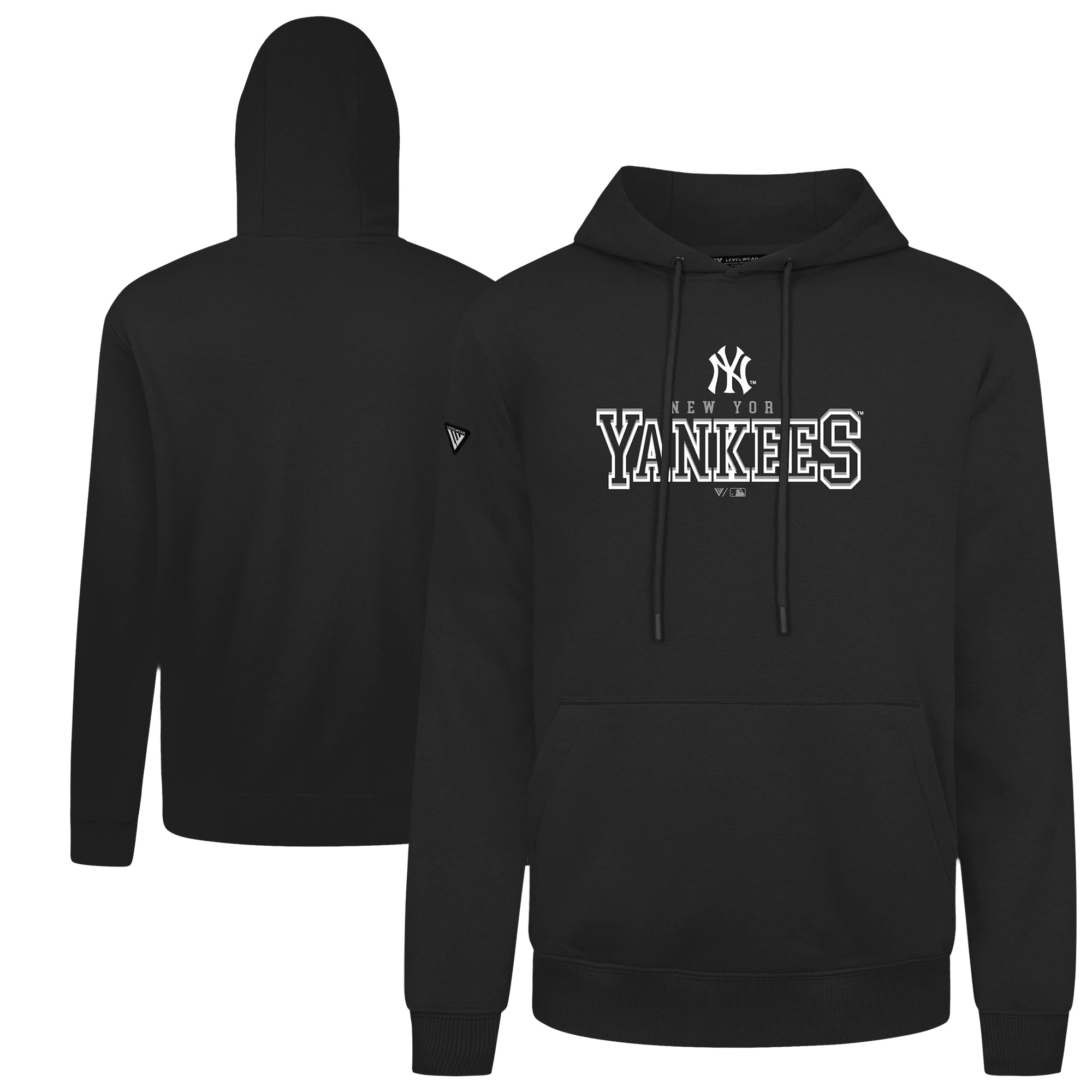 Men’s Levelwear Black New York Yankees Podium Journey Hoodie