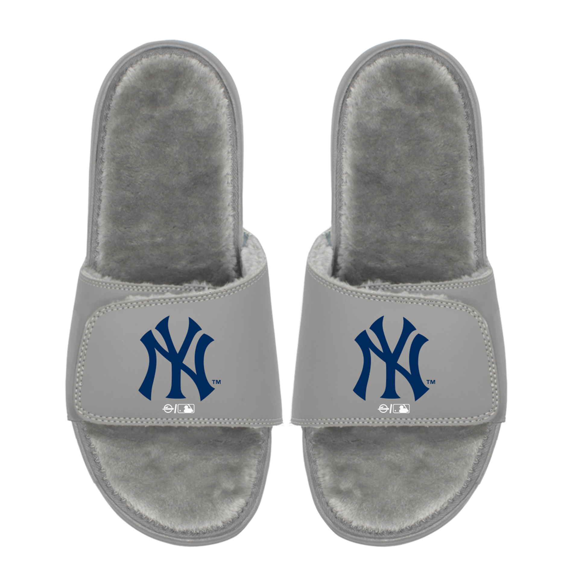 Unisex ISlide  New York Yankees Logo Fur Slide Sandals