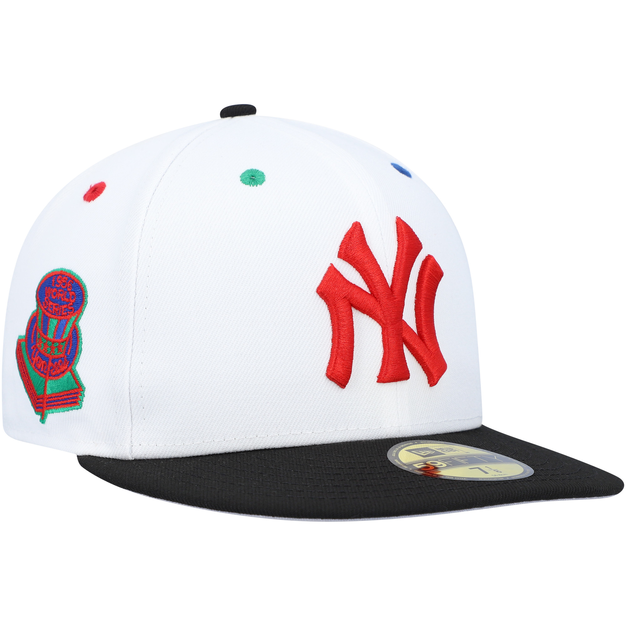Men’s New Era White/Black New York Yankees 1956 World Series Primary Eye 59FIFTY Fitted Hat