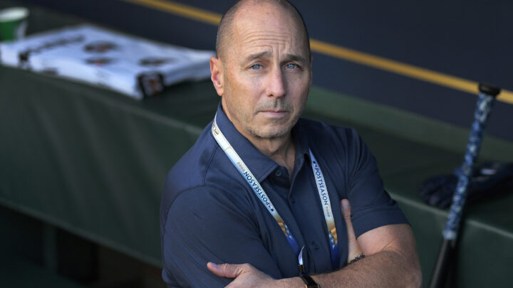 Cashman’s Poker Hand: All-In on Trent Grisham with a Pair of Twos