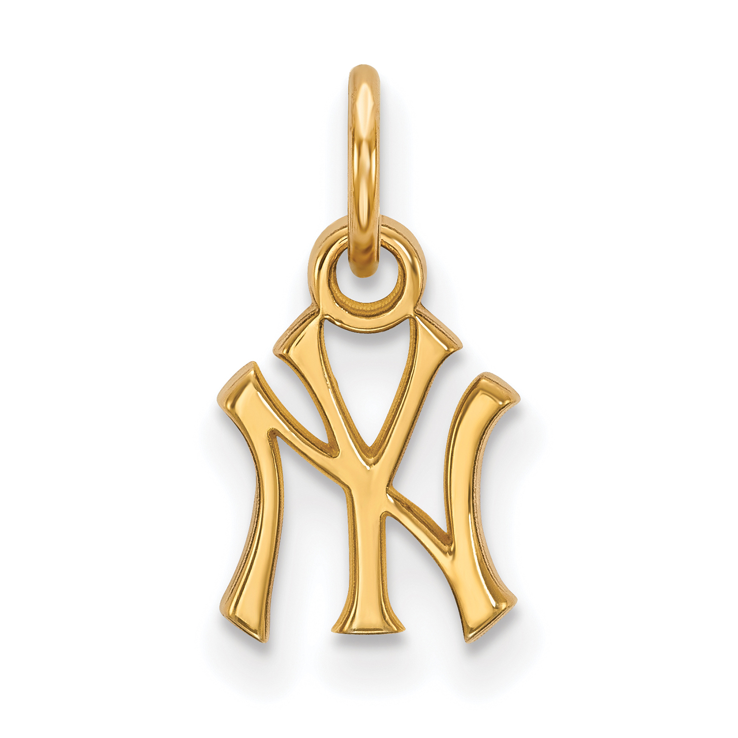 Women’s New York Yankees Gold-Plated Sterling Silver Extra-Small Pendant