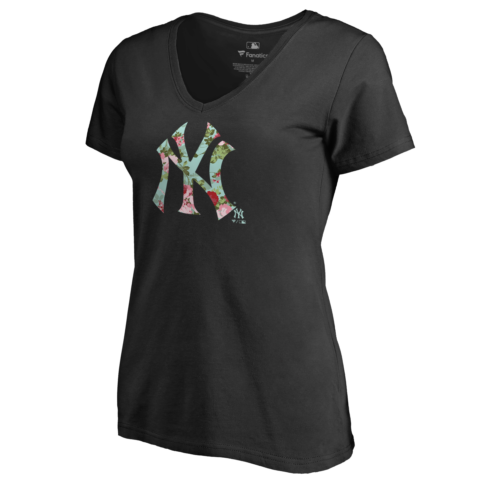 Women’s Black New York Yankees Lovely V-Neck T-Shirt