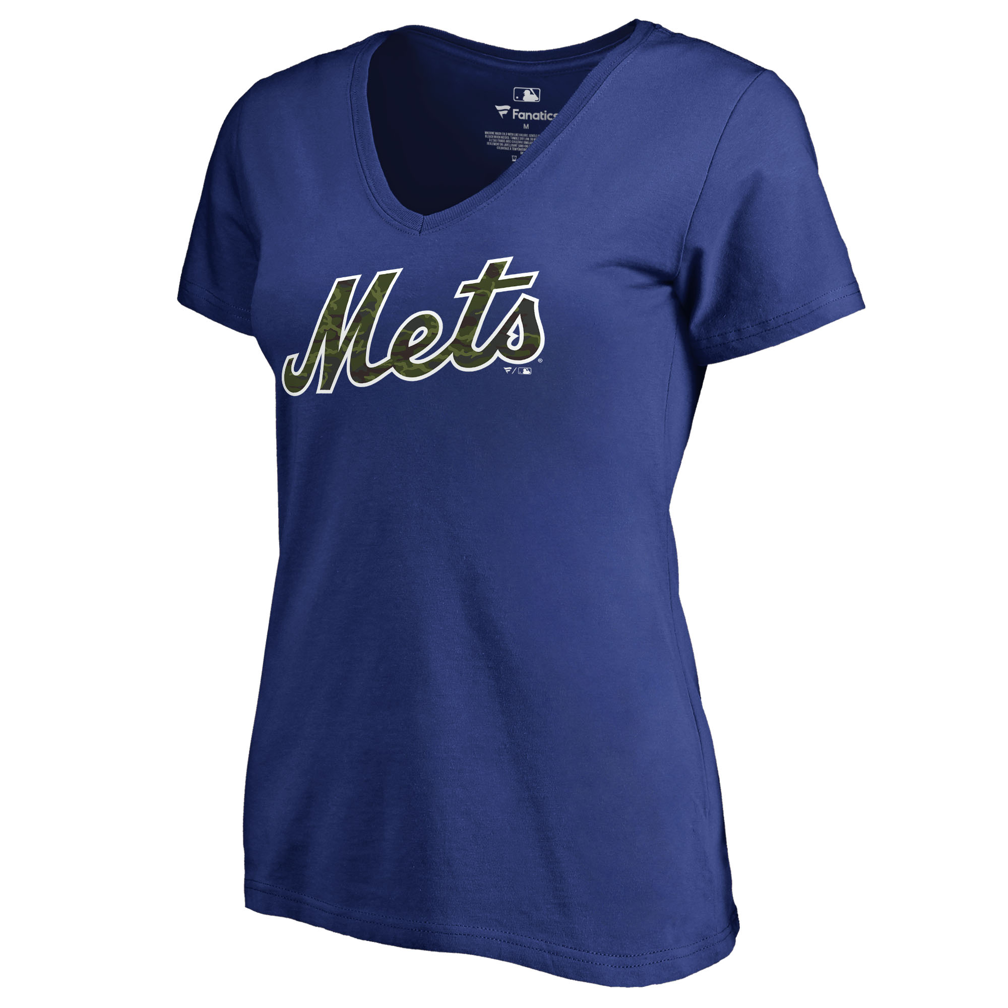 Women’s Royal New York Mets Armed Forces Wordmark T-Shirt