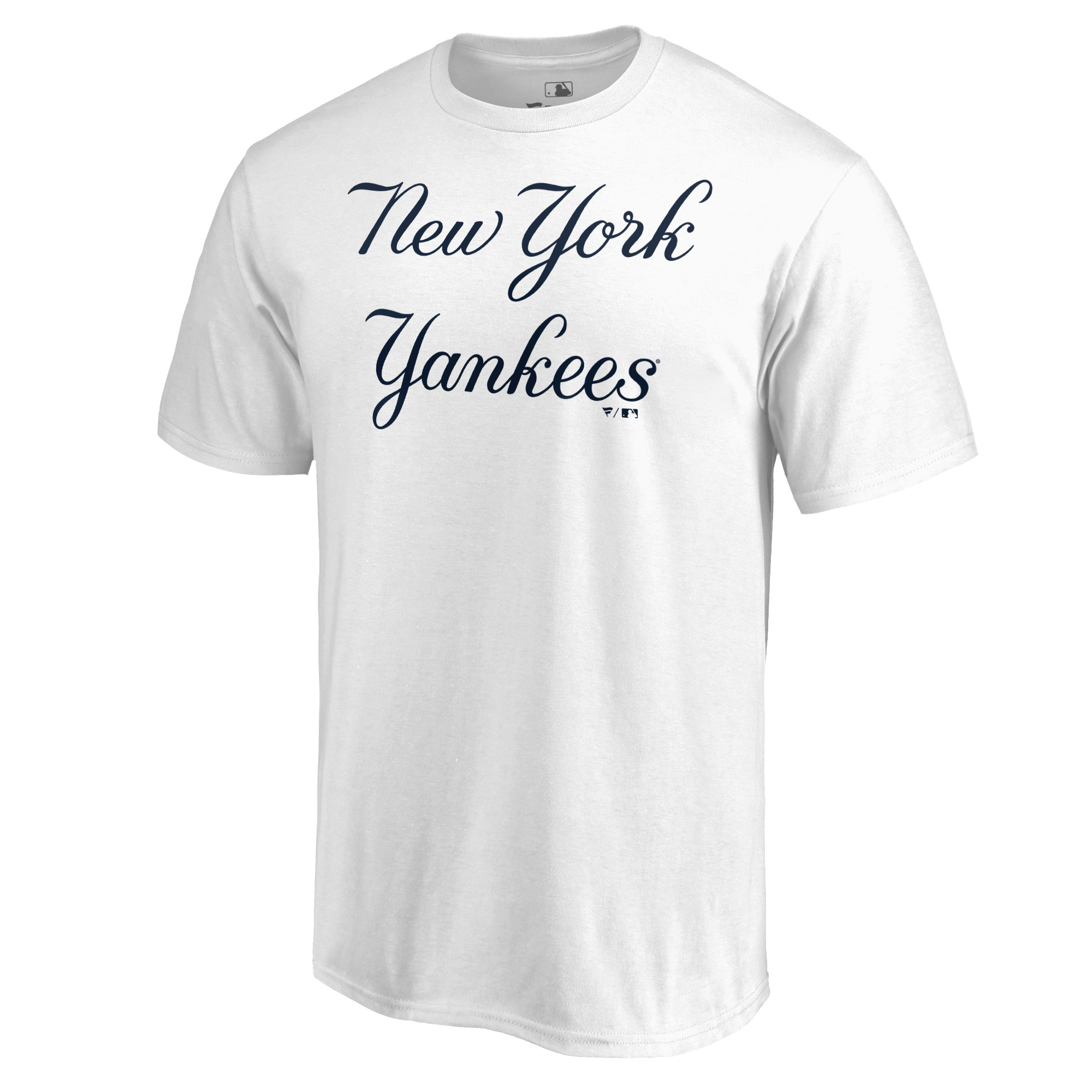 Men’s White New York Yankees Script Wordmark T-Shirt