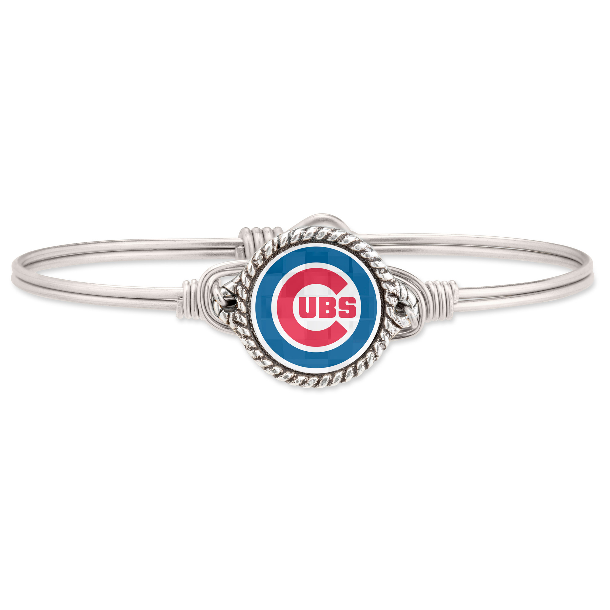 Women’s Luca + Danni Silver Chicago Cubs Bangle Bracelet