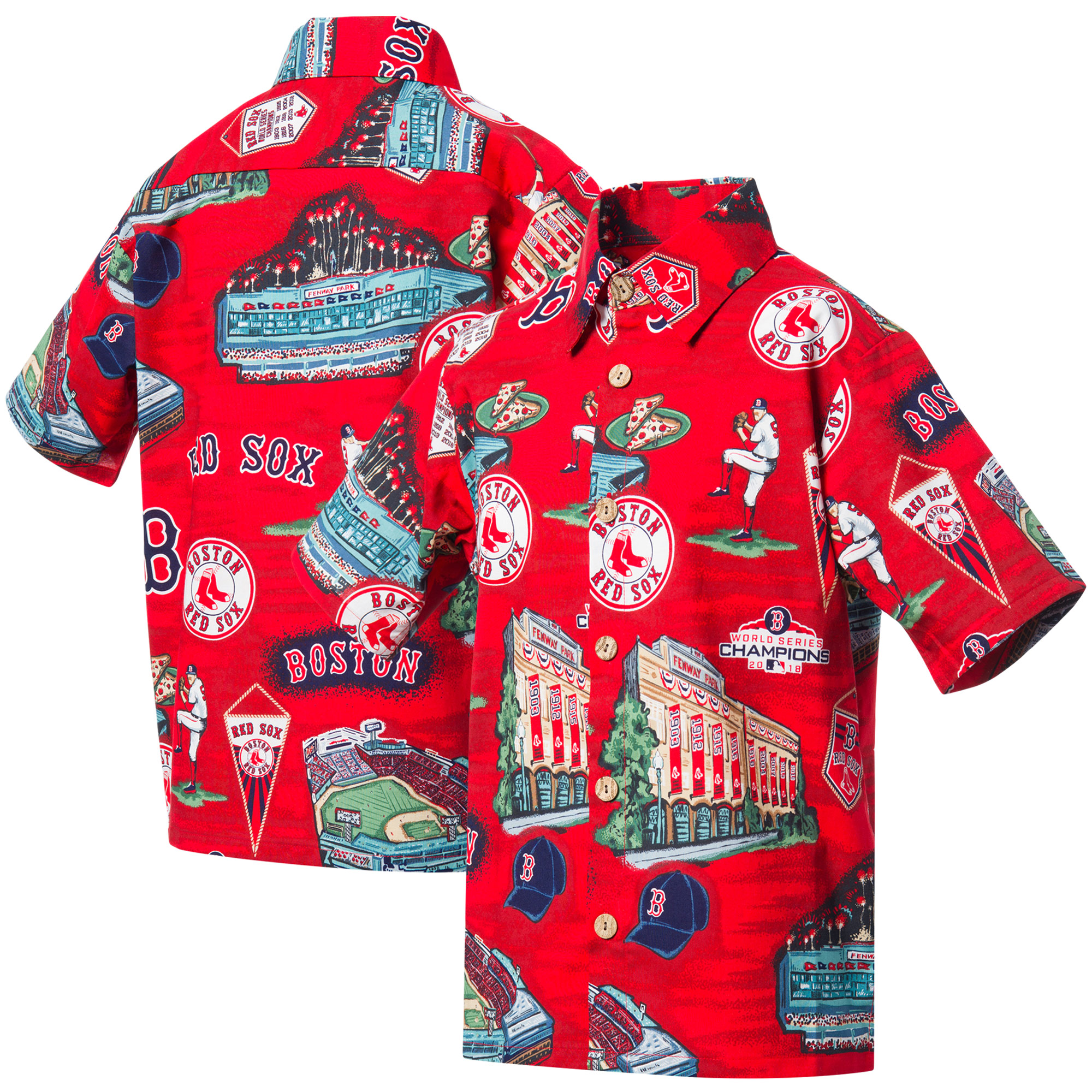 Boston Red Sox Reyn Spooner Scenic Button-Down Shirt – Red