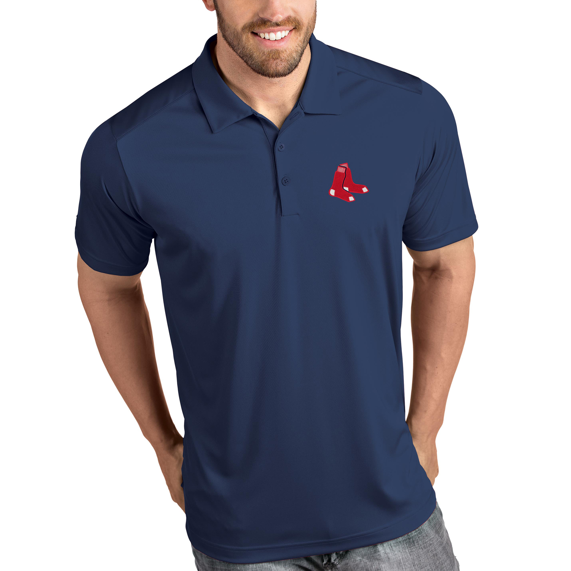 Men’s Antigua Navy Boston Red Sox Tribute Polo