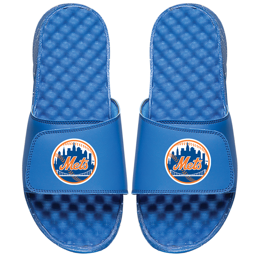 Men’s ISlide Royal New York Mets Primary Logo Slide Sandals
