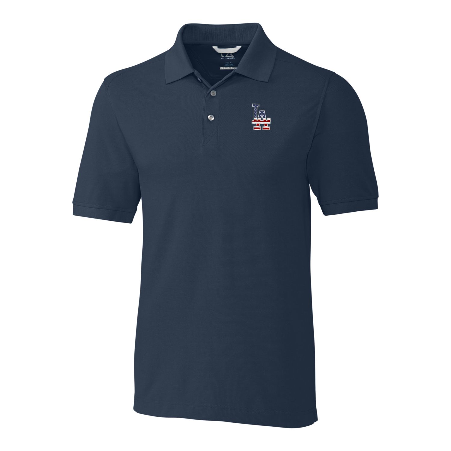 Men’s Cutter & Buck Navy Los Angeles Dodgers Americana Advantage Polo