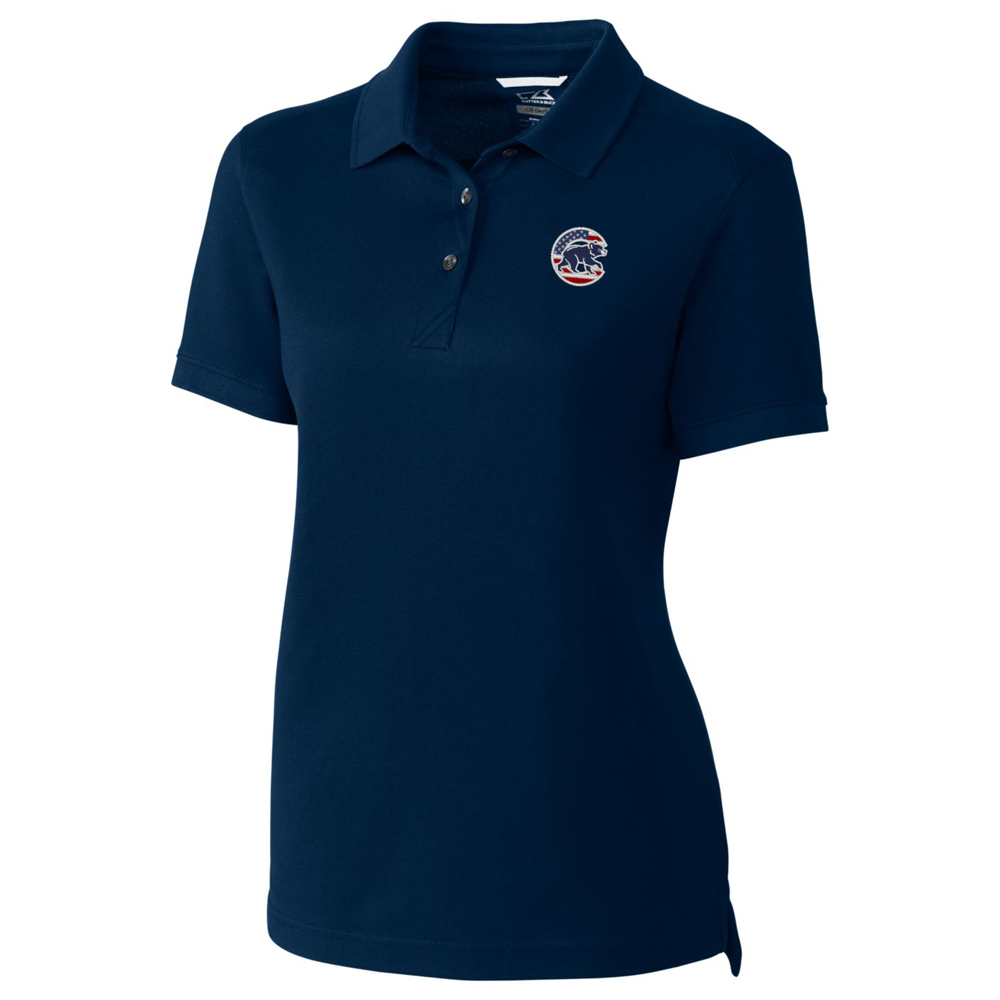Women’s Cutter & Buck Navy Chicago Cubs Advantage Polo