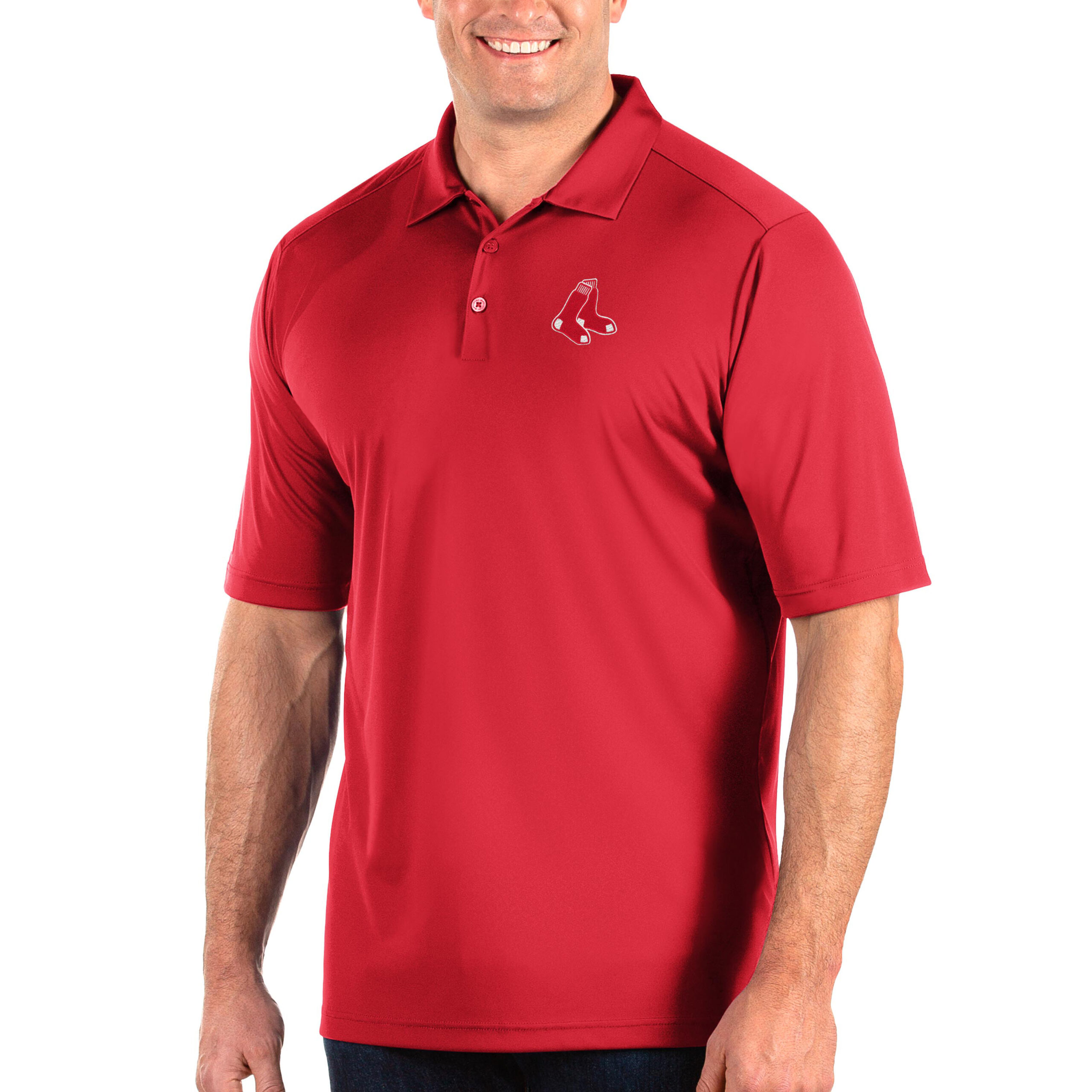 Men’s Antigua Red Boston Red Sox Big & Tall Tribute Polo