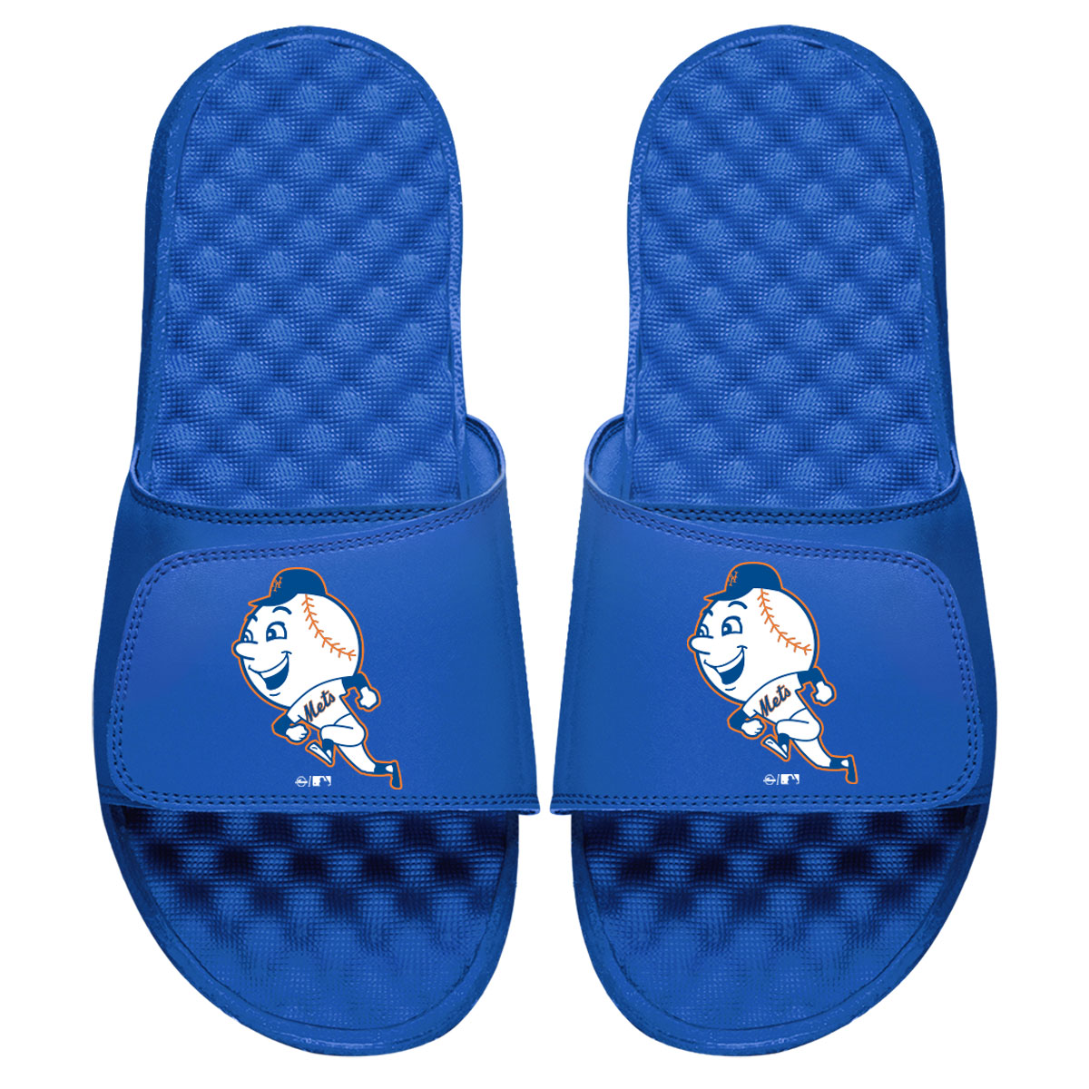 Men’s ISlide Royal New York Mets Cooperstown Logo Slide Sandals