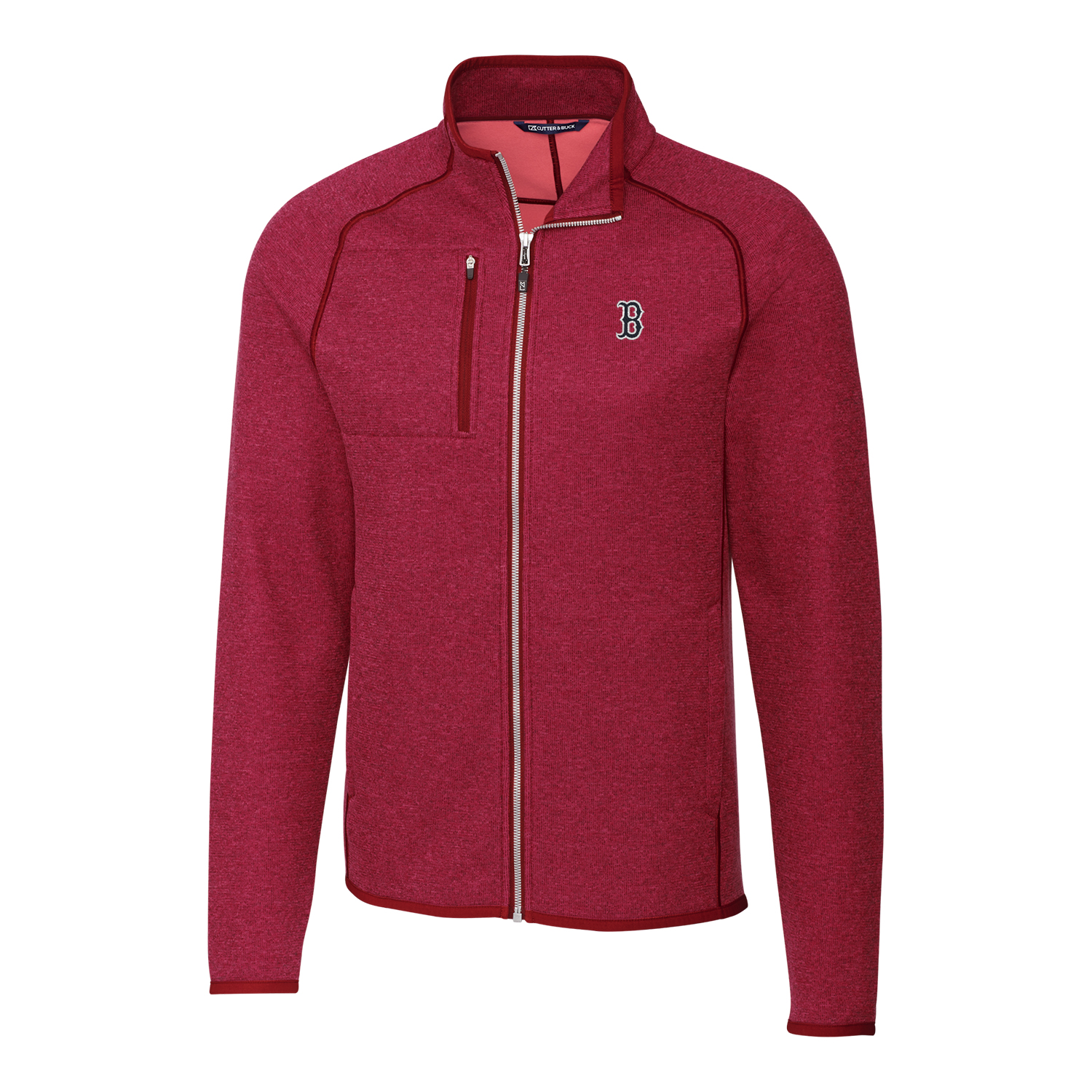Men’s Cutter & Buck Red Boston Red Sox Mainsail Full-Zip Jacket