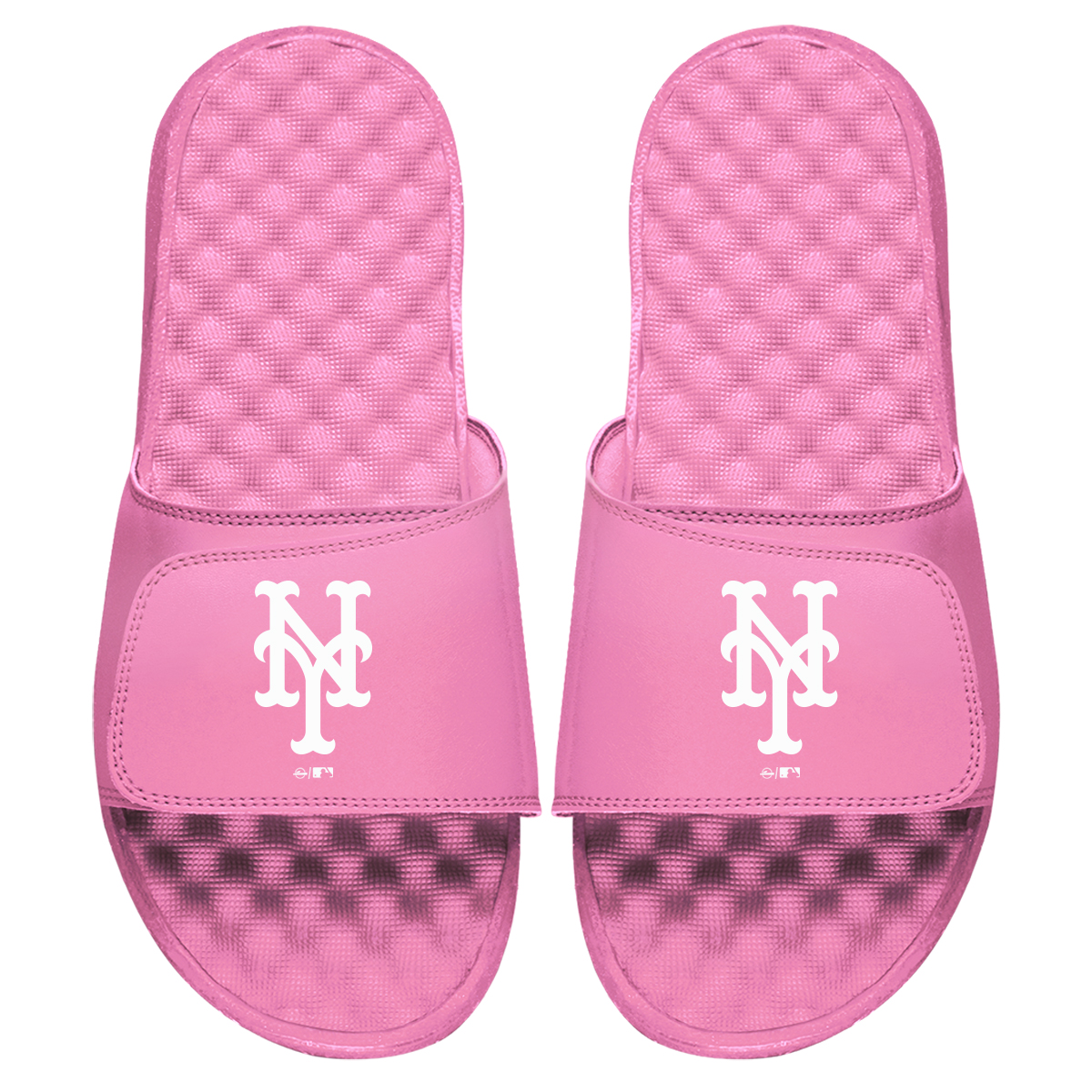 Women’s ISlide Pink New York Mets Primary Logo Slide Sandals