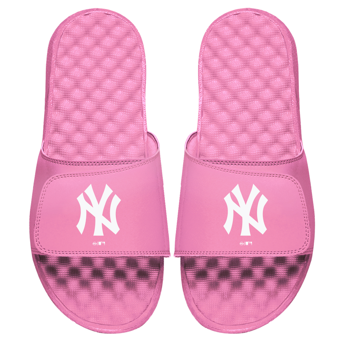 Women’s ISlide Pink New York Yankees Primary Logo Slide Sandals