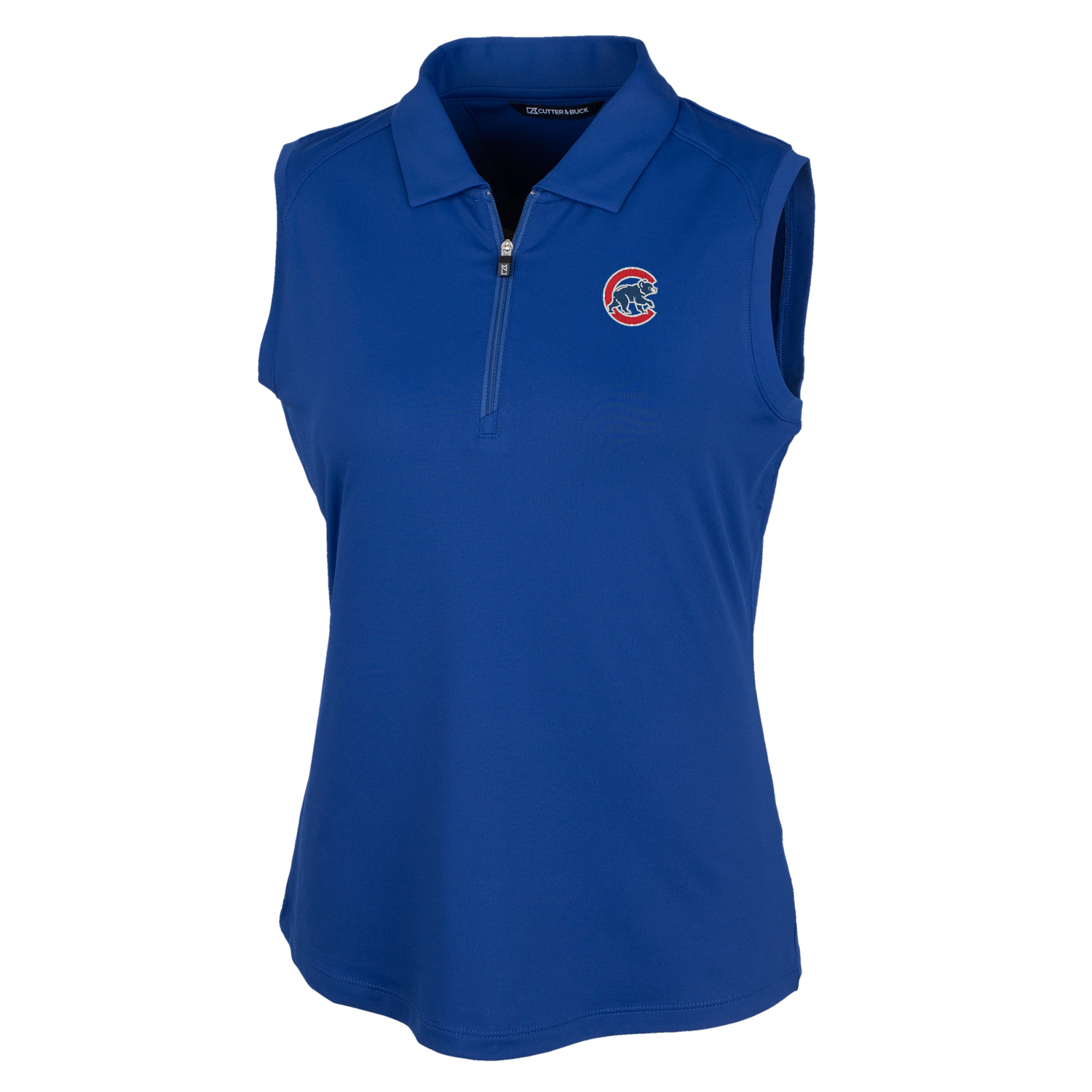 Women’s Cutter & Buck Royal Chicago Cubs Forge Sleeveless Polo