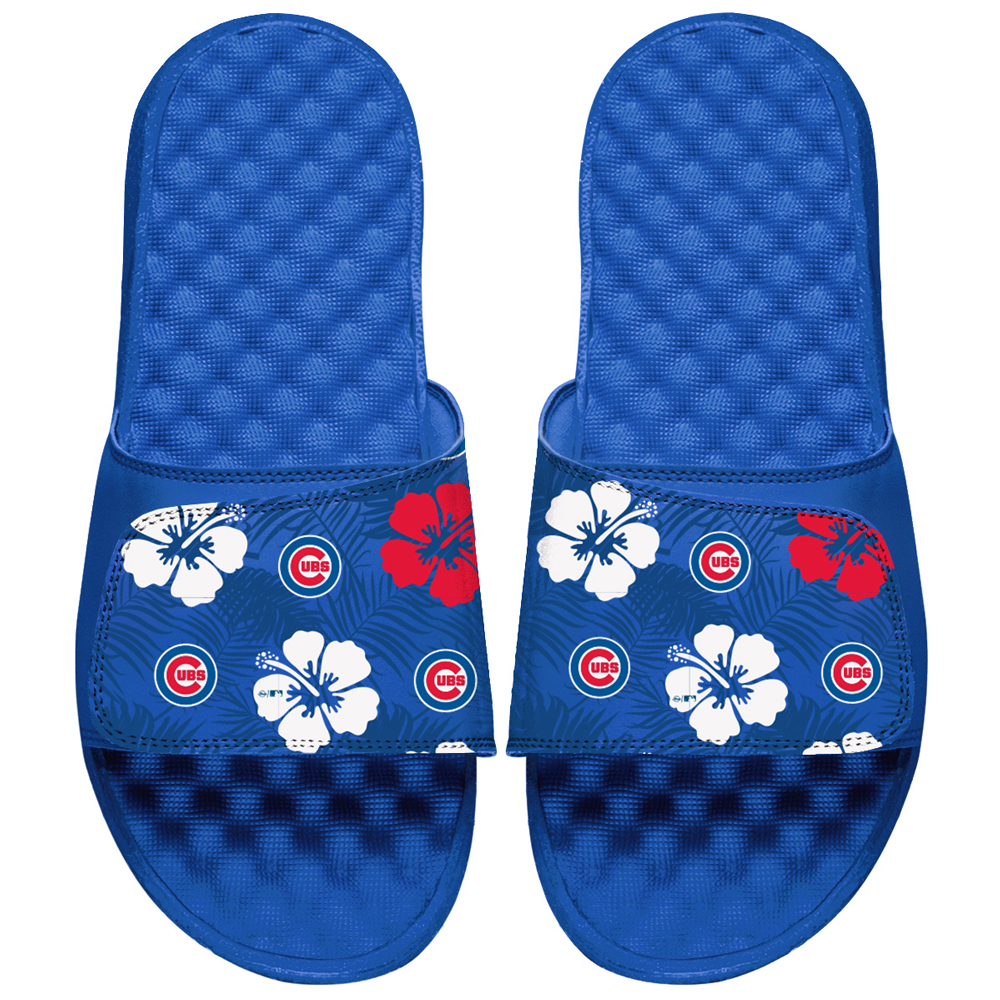 ISlide Royal Chicago Cubs Floral Loudmouth Slide Sandals