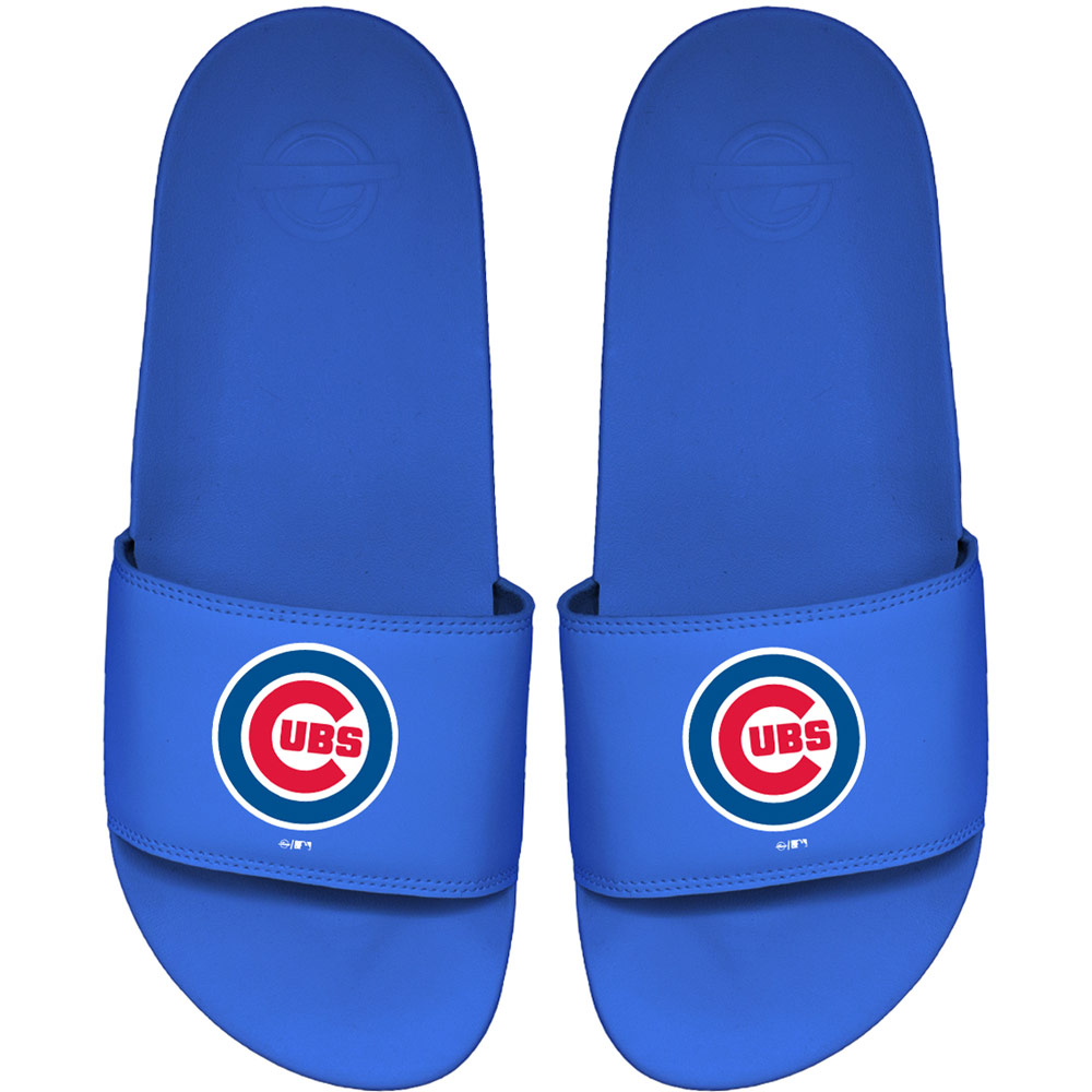 Men’s ISlide Royal Chicago Cubs Primary Motto Slide Sandals
