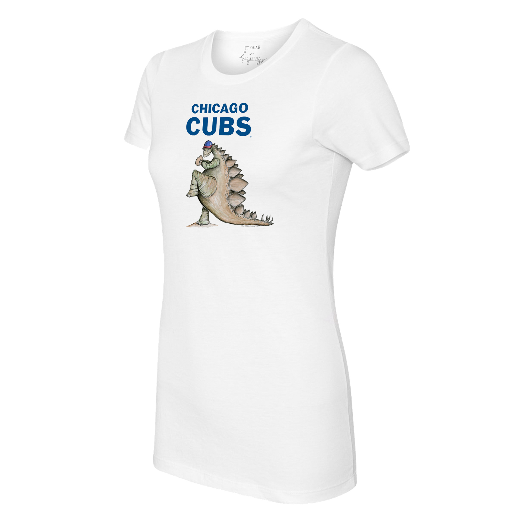 Women’s Tiny Turnip White Chicago Cubs Stega T-Shirt