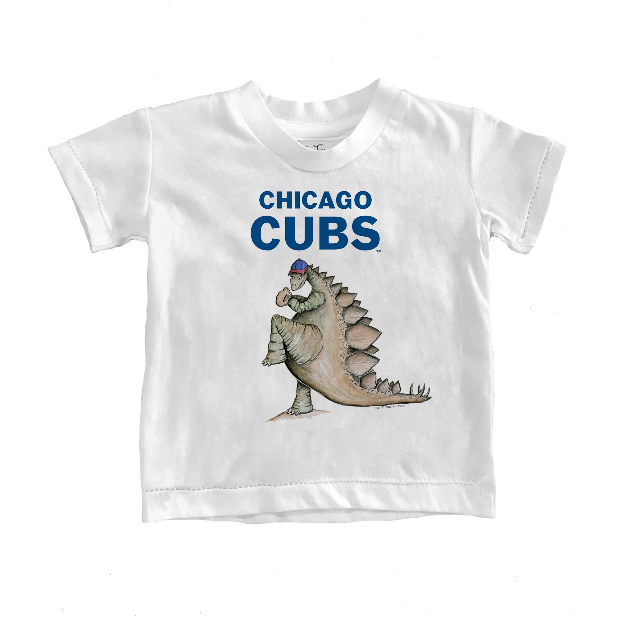 Youth Tiny Turnip White Chicago Cubs Stega T-Shirt