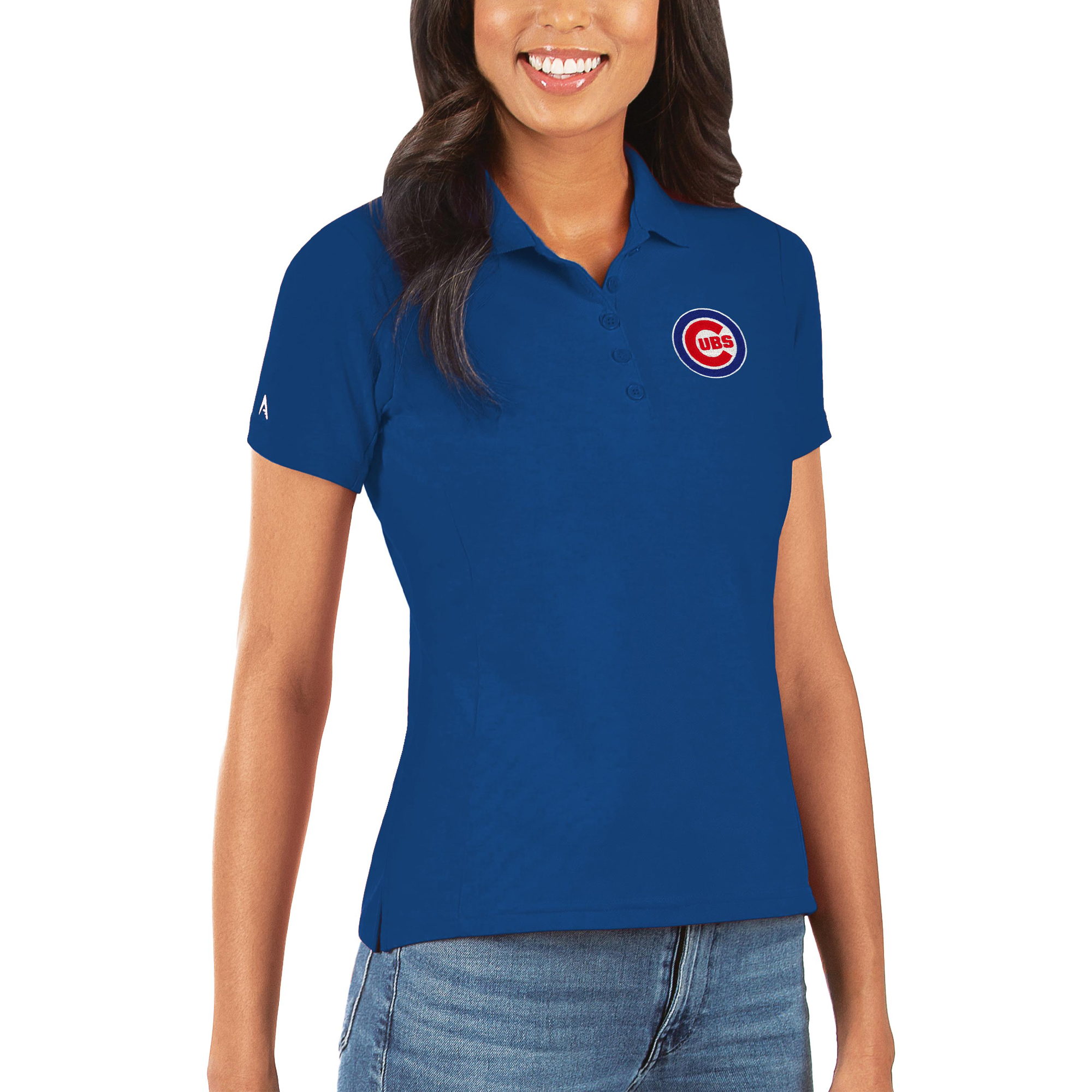 Women’s Antigua Royal Chicago Cubs Legacy Pique Polo