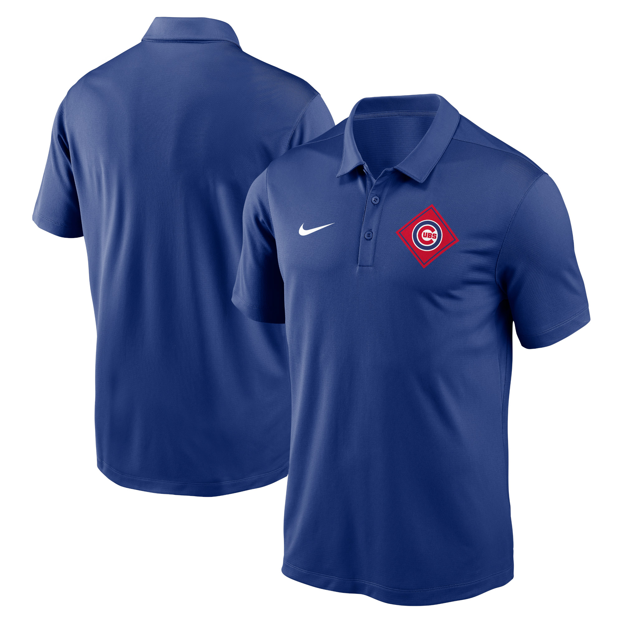 Men’s Nike Royal Chicago Cubs Diamond Icon Franchise Performance Polo