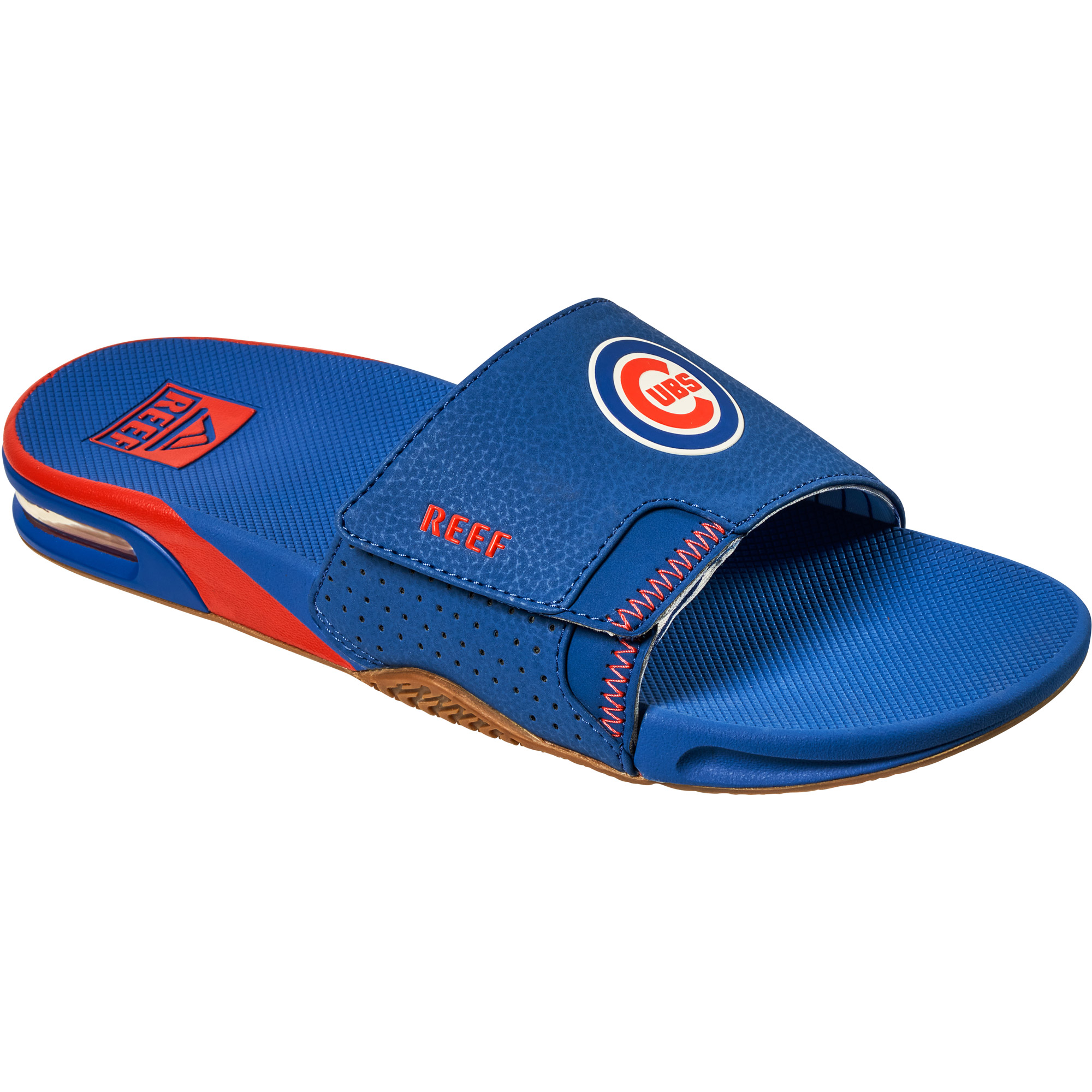 Men’s REEF Chicago Cubs Fanning Slide Sandals