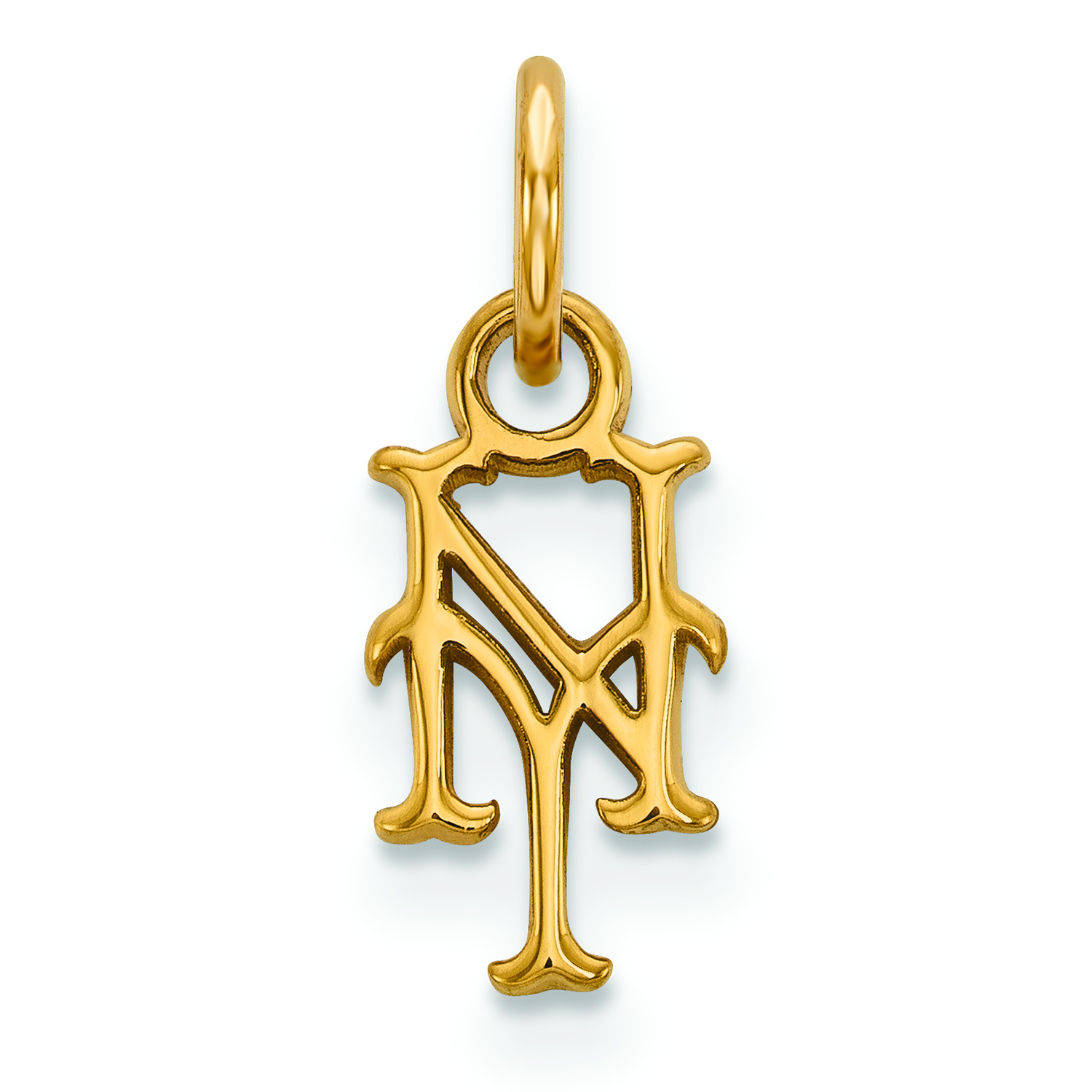 Women’s New York Mets 10k Yellow Gold Extra Small Pendant