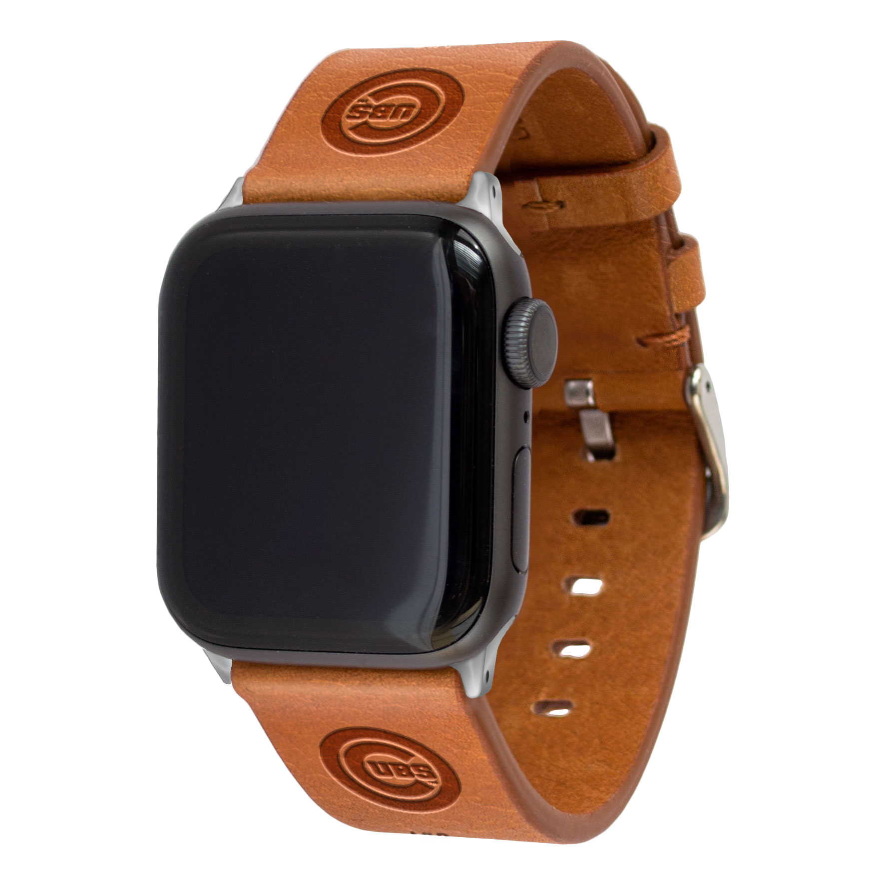 Tan Chicago Cubs Leather Apple Watch Band