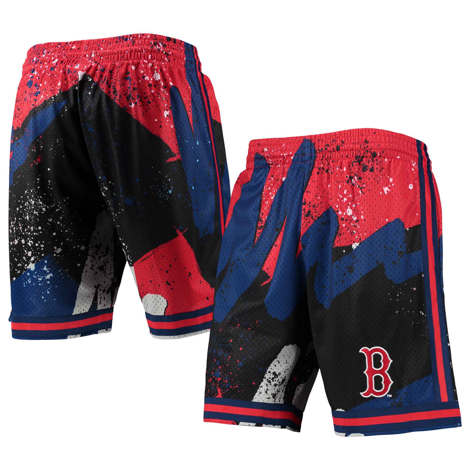 Men’s Mitchell & Ness Red Boston Red Sox Hyper Hoops Shorts