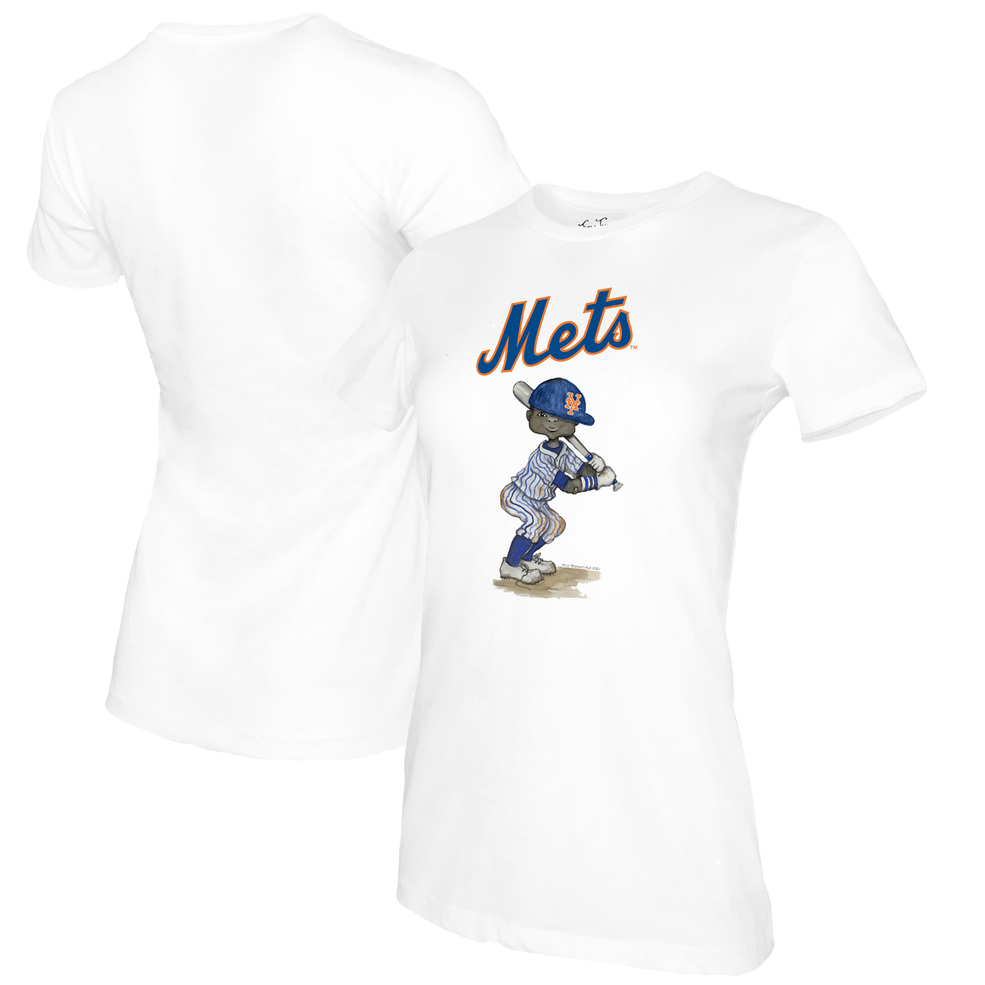 Women’s Tiny Turnip White New York Mets James T-Shirt